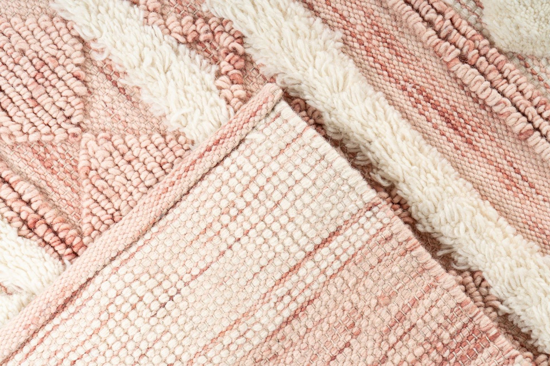Teppich Bohist 225 Rosa / Creme 200 cm x 290 cm