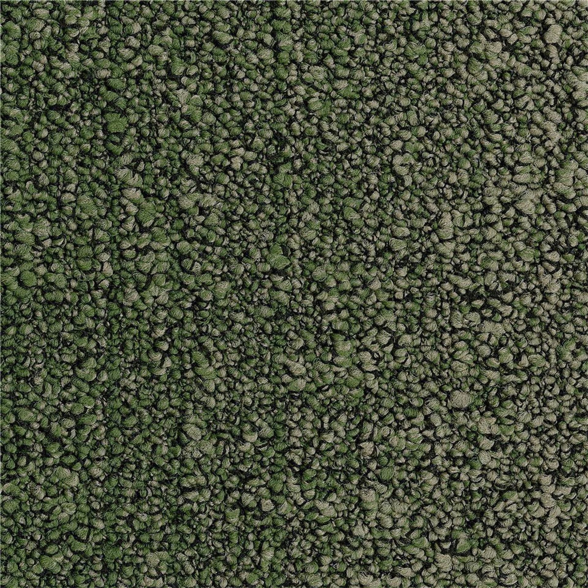 Teppichfliesen 50 x 50 cm Schlinge strukturiert Fuse B755 7842 Grün Textur
