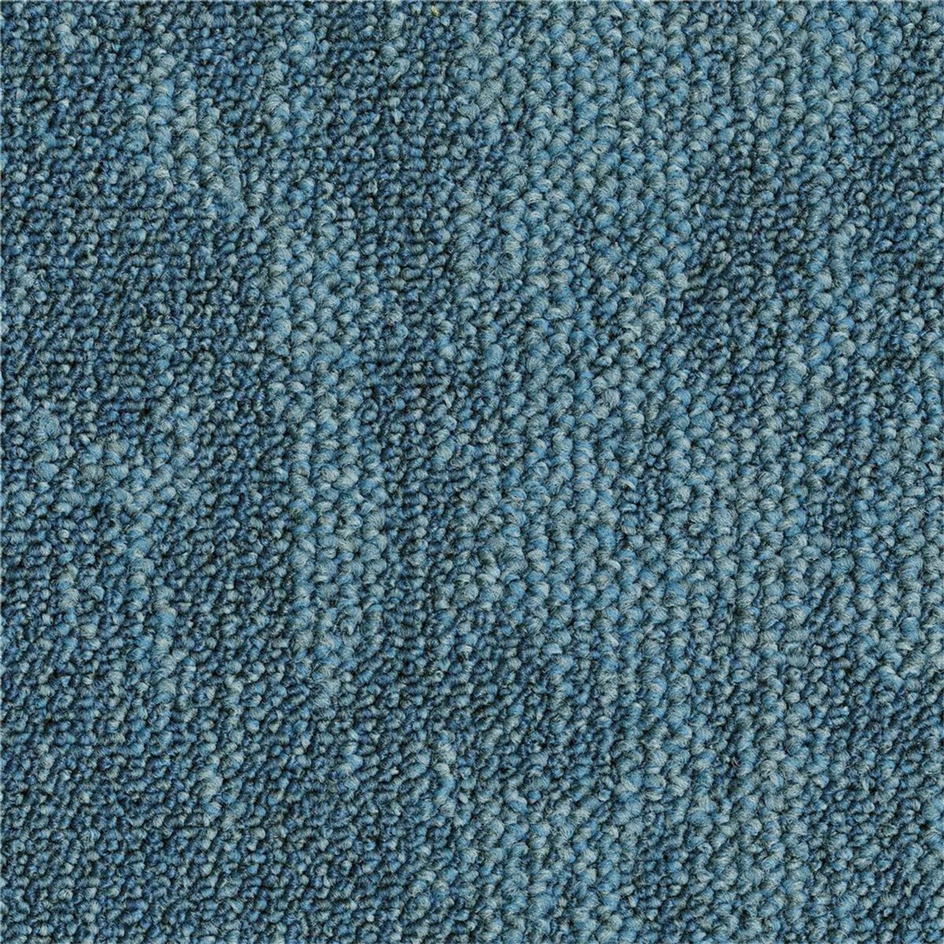 Teppichfliesen 50 x 50 cm Schlinge strukturiert Desert B882 8213 Blau Organisch