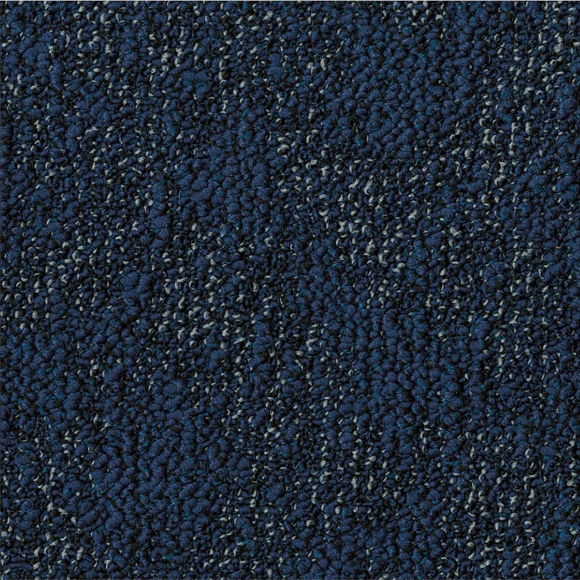 Teppichfliesen 50 x 50 cm Schlinge strukturiert Granite AA88 8801 Blau Organisch