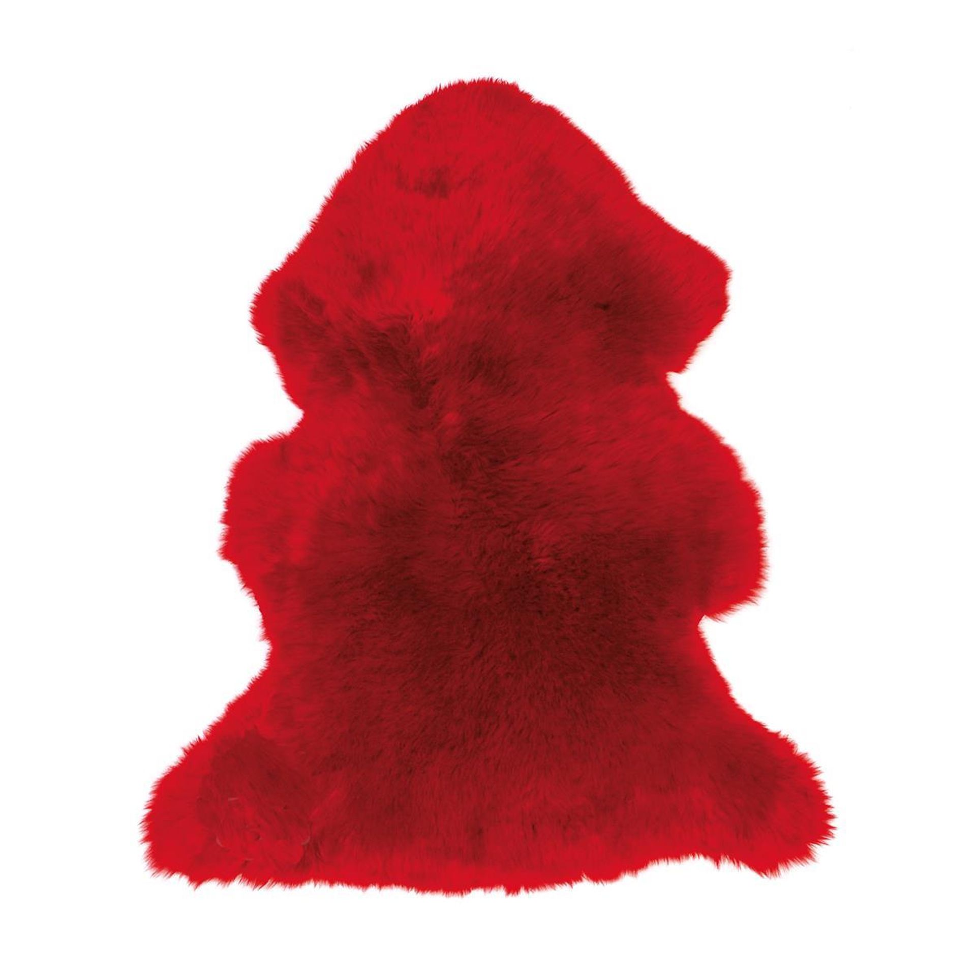 Heide Lammfell Lederlänge 90 cm - Haarlänge 50 mm - Rot