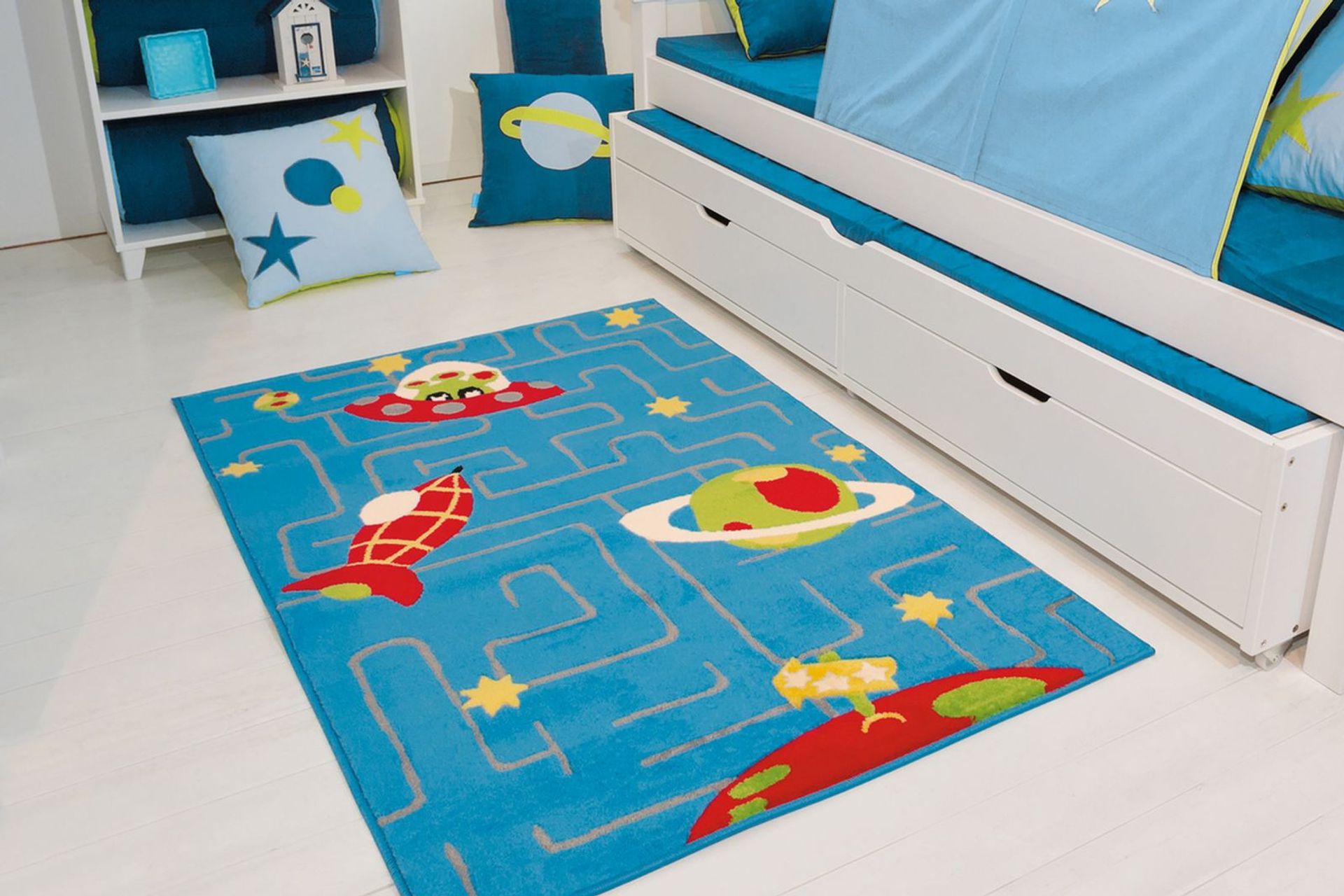 Teppich Lol Kids 4420 Multi / Blau 100 cm x 150 cm