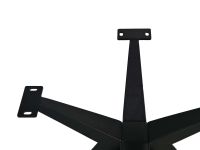 Tischgestell Angle Metalll EDE-04 Pulverbeschichtet Schwarz Metall B/H/T: 80 cm 72 cm 80 cm