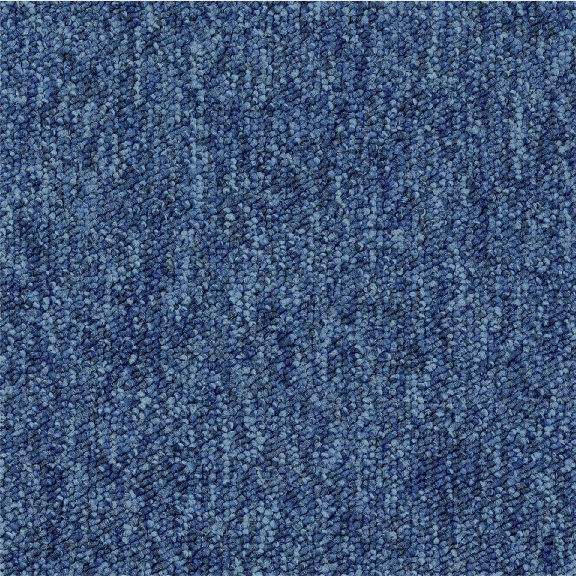 Teppichfliesen 50 x 50 cm Schlinge Tempra A235 8412 Blau Allover