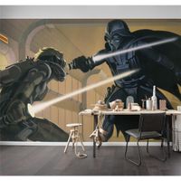 Vlies Fototapete - Star Wars Classic RMQ Vader vs Luke - Größe 500 x 250 cm