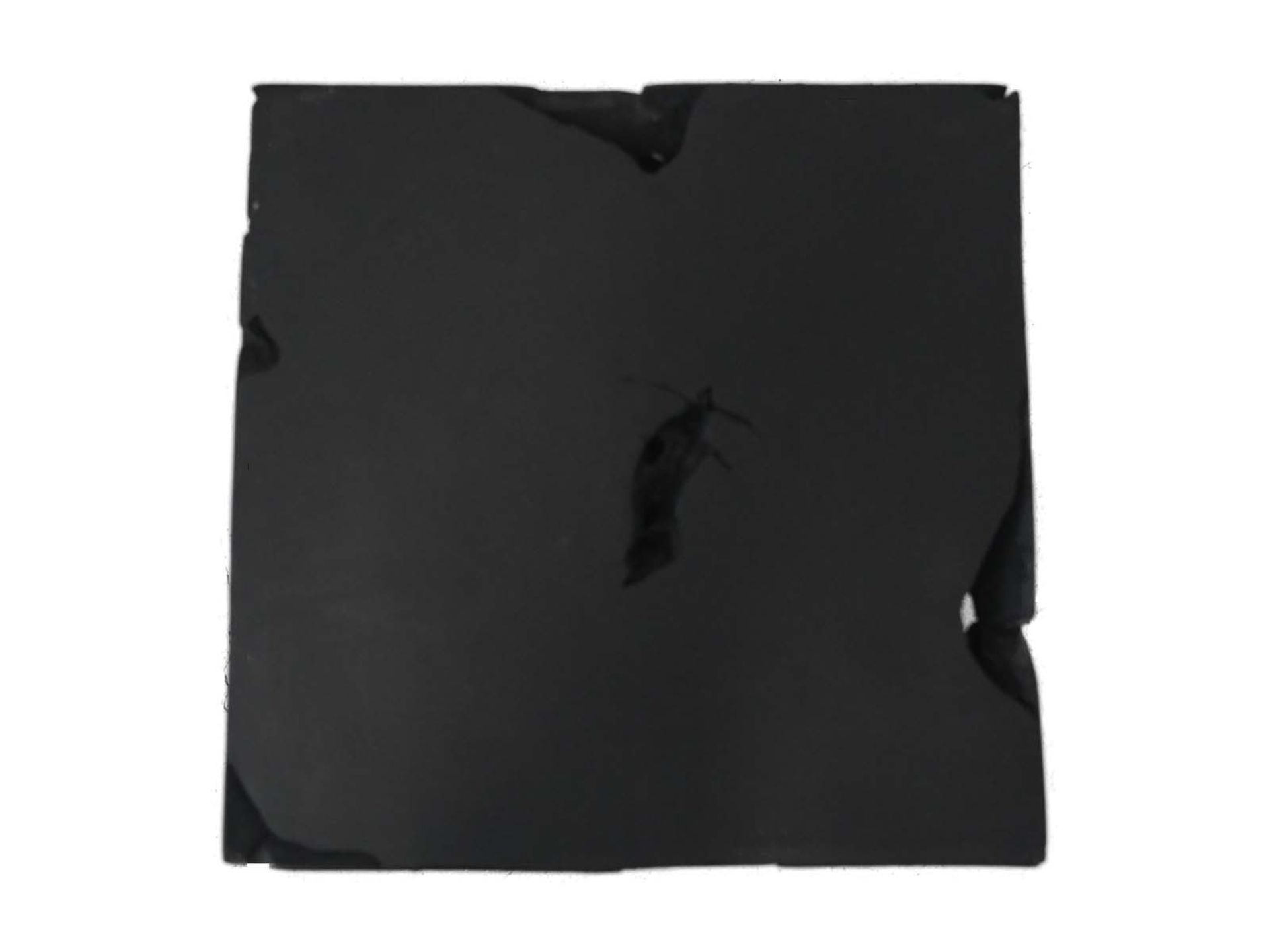 Mosaic stool finishing black EDE-04 Schwarz Teakholz B/H/T: 30 cm 45 cm 30 cm