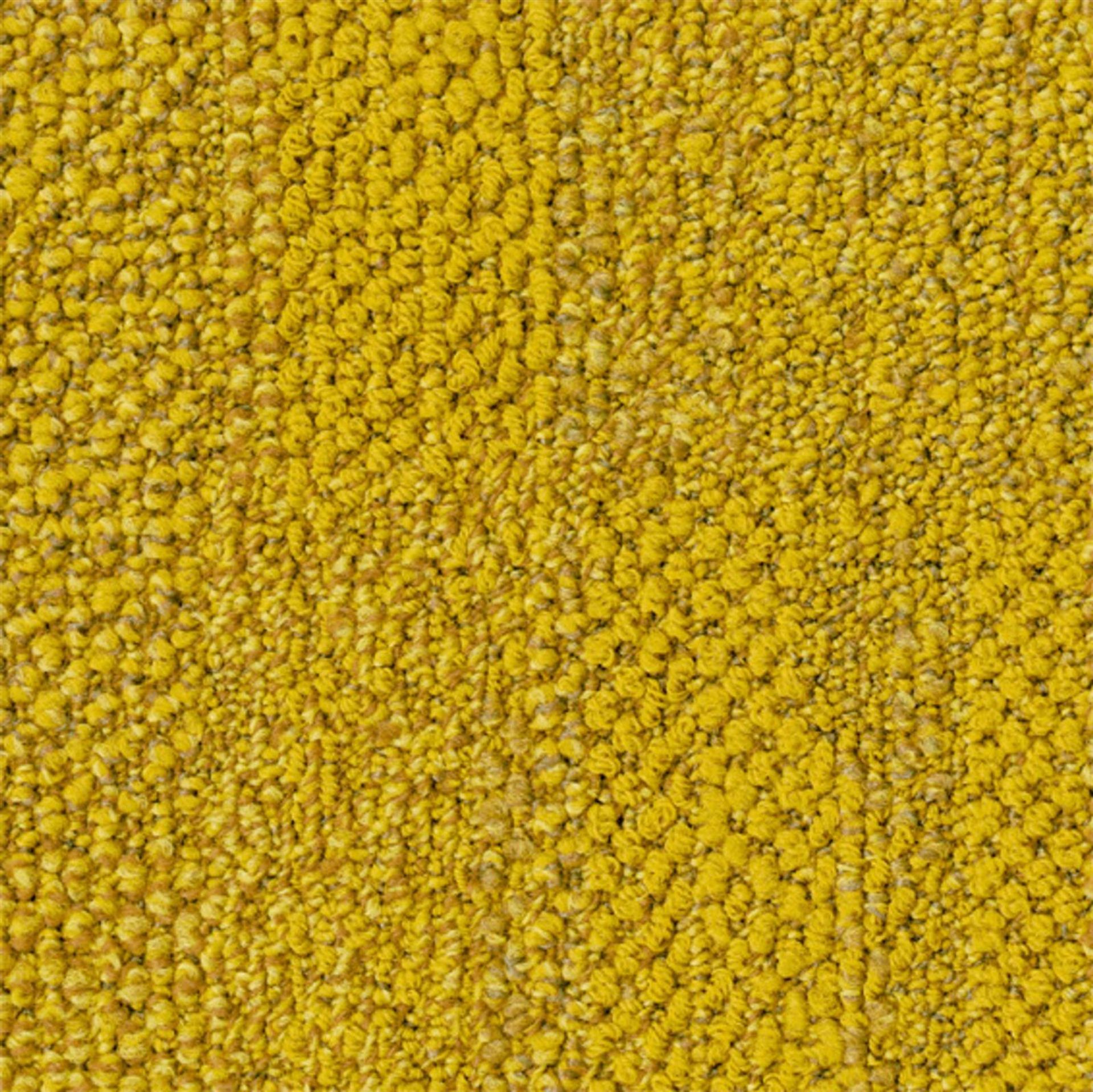 Teppichfliesen 50 x 50 cm Schlinge strukturiert Marvel AB49 6214 Gelb Organisch
