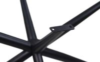Tischgestell 3D-modell Oakland EDE-04 Pulverbeschichtet Schwarz Metall B/H/T: 90 cm 72 cm 130 cm