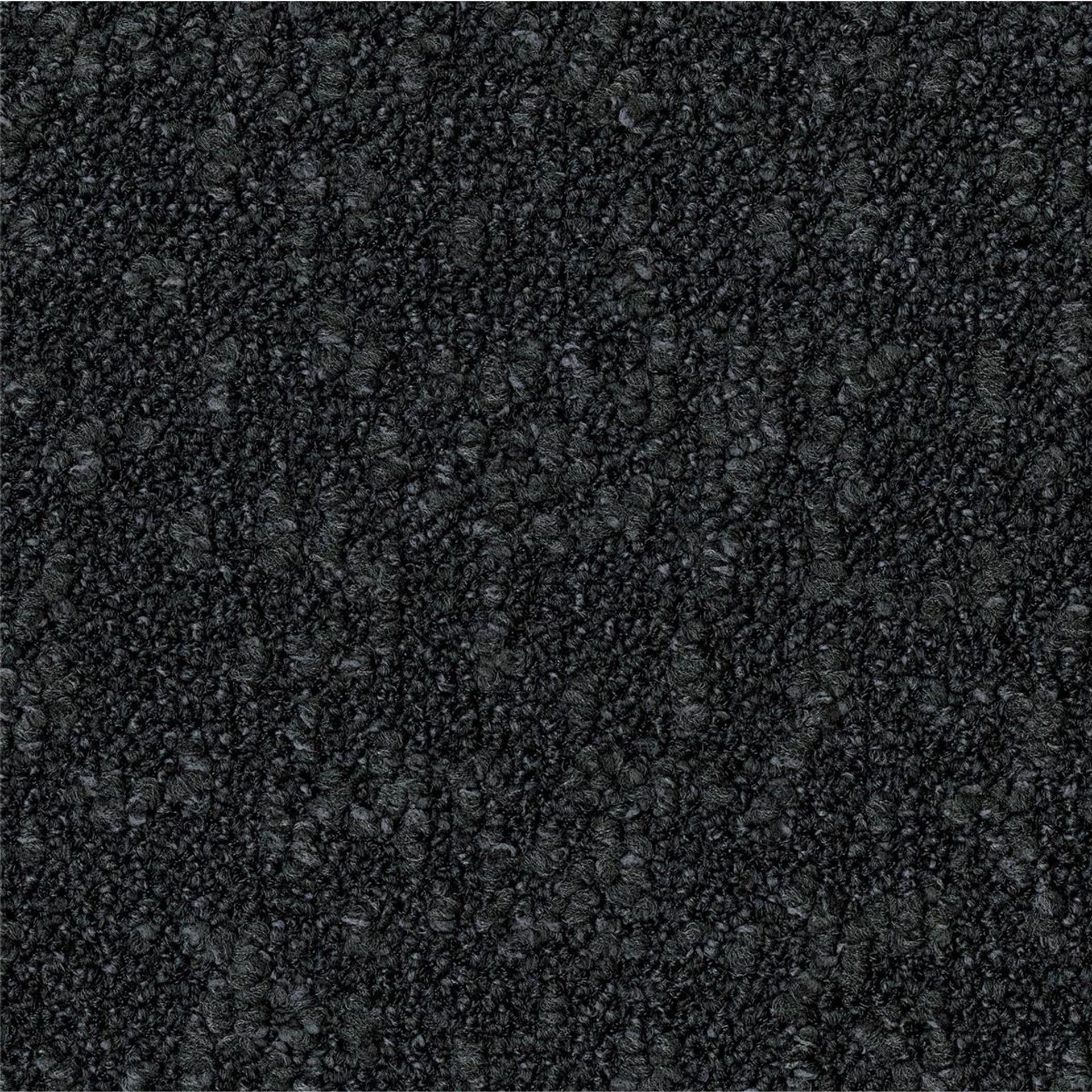Teppichfliesen 50 x 50 cm Schlinge strukturiert AirMaster Tones AA70 9501 Schwarz Textur