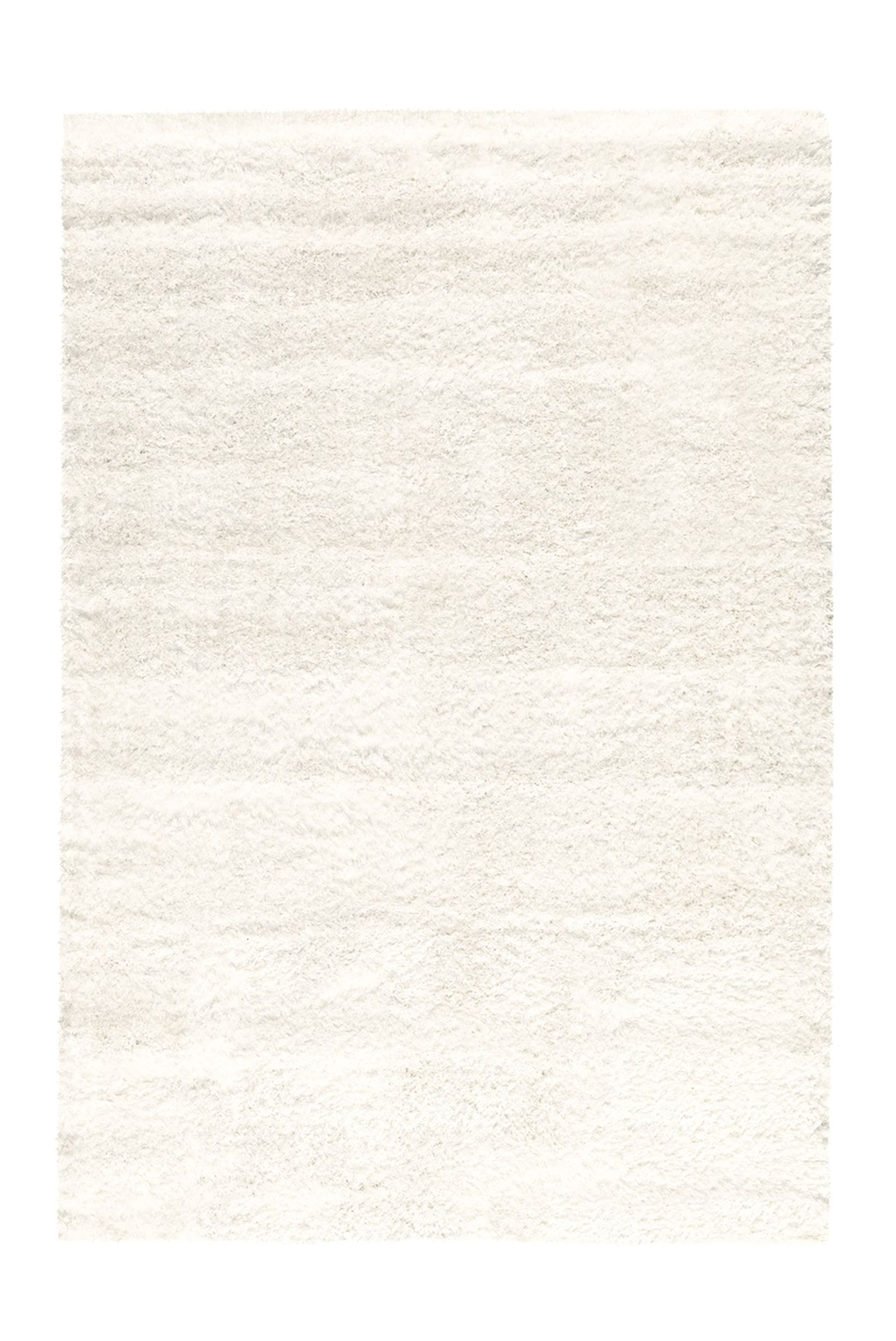 Teppich Grace Shaggy Weiß 60 cm x 110 cm