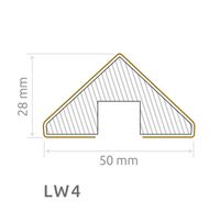 Wand- Akustikpaneel schwarz mit 6 Lamellen V1 B/H 48,4 cm / 275 cm Silber Dreieck