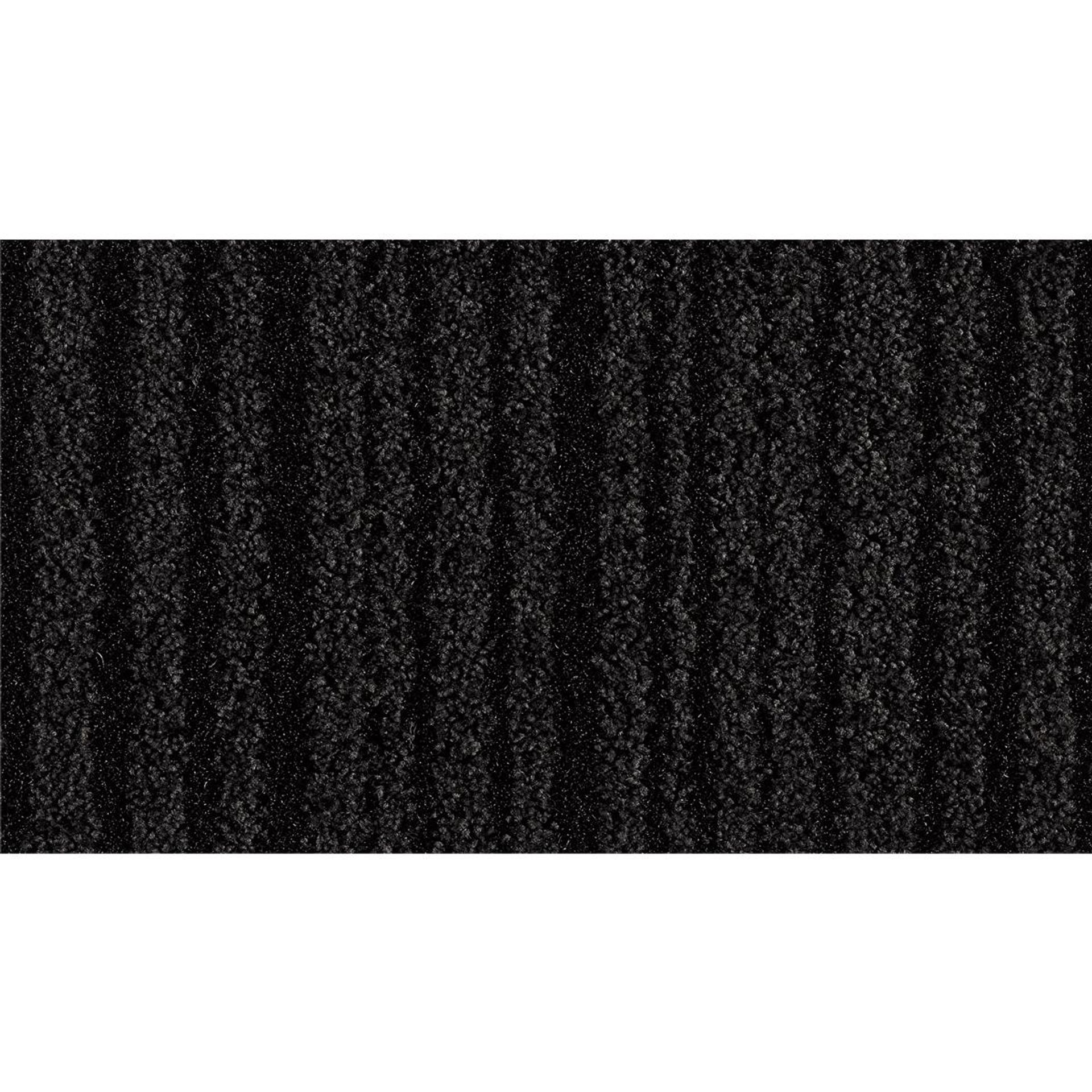 Sauberlauf Schwarz 40.11 mit Rand - Rollenbreite 200 cm
