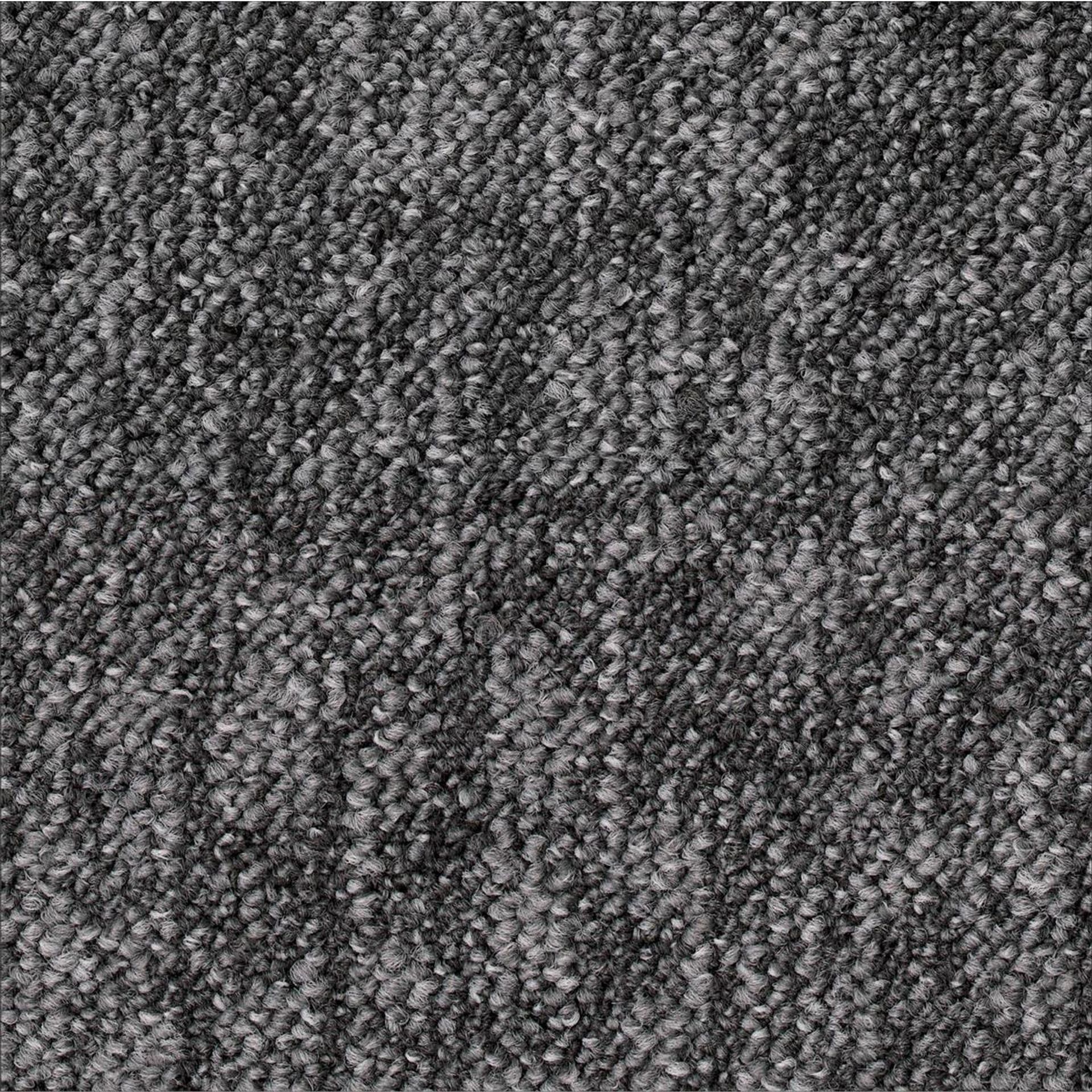 Teppichfliesen 50 x 50 cm Schlinge strukturiert Orchard AB21 9970 Grau Organisch