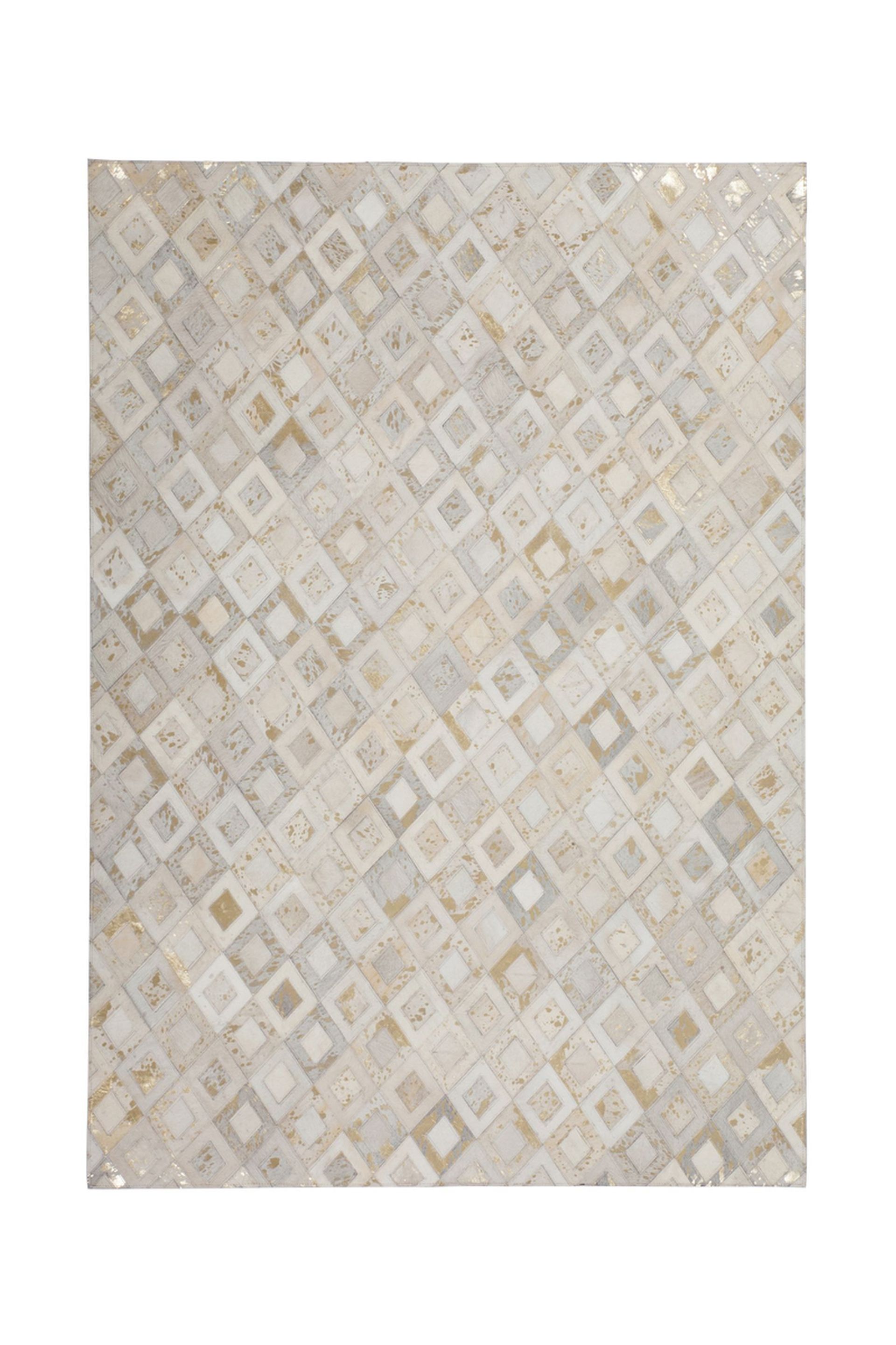 Teppich Spark 110 Elfenbein / Gold 120 cm x 170 cm
