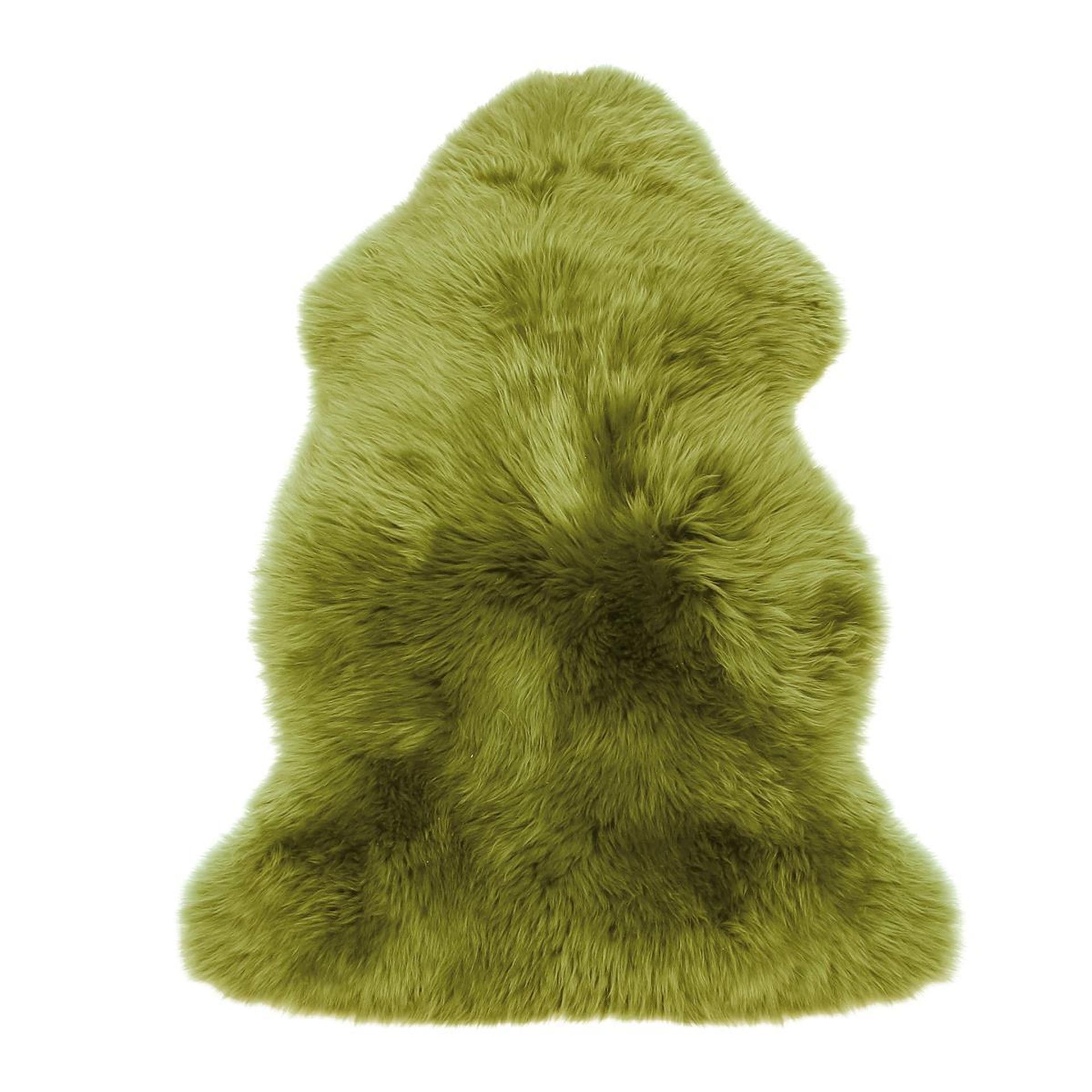 Heide Lammfell Lederlänge 90 cm - Haarlänge 50 mm - Grasgrün