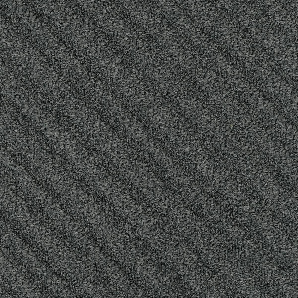 Teppichfliesen 25 x 100 cm Schlinge strukturiert Traverse B968 9532 Grau Linear
