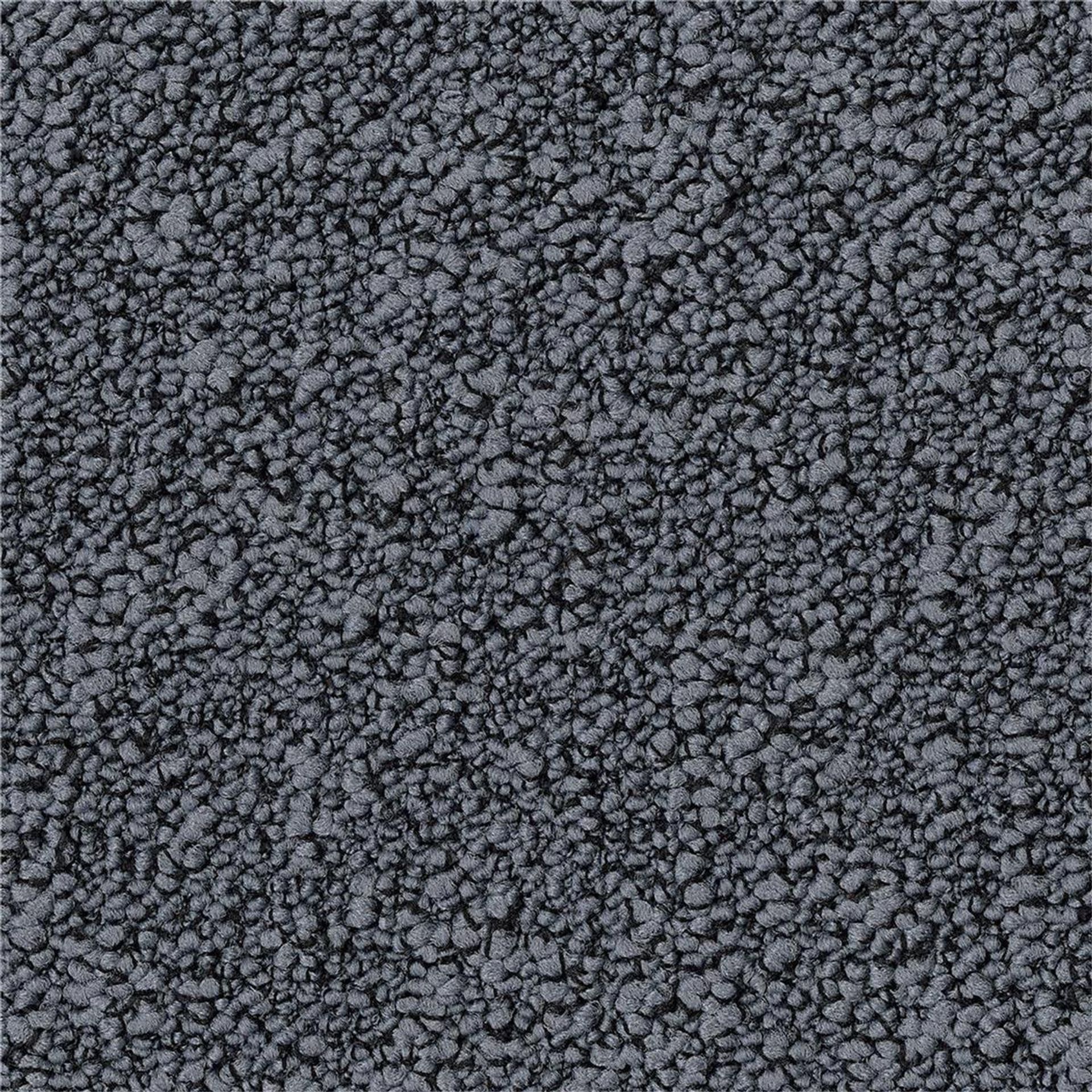 Teppichfliesen 50 x 50 cm Schlinge strukturiert Fields B751 9024 Grau Allover