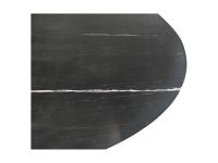 Couchtisch Rund Marmor EDE-04 Schwarz Marmor/Metall B/H/T: 80 cm 44 cm 80 cm