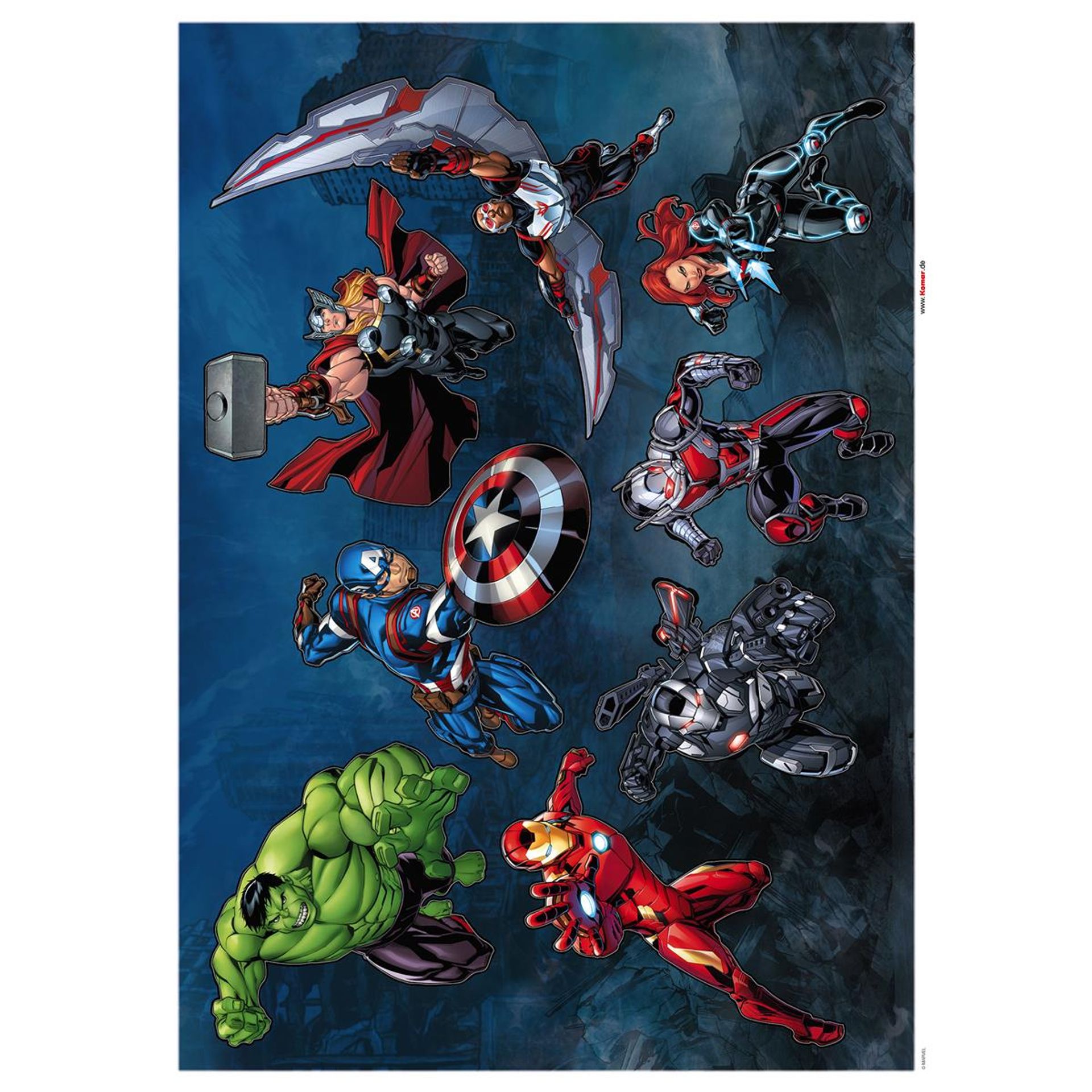 Wandtattoo - Avengers Crew - Größe 50 x 70 cm