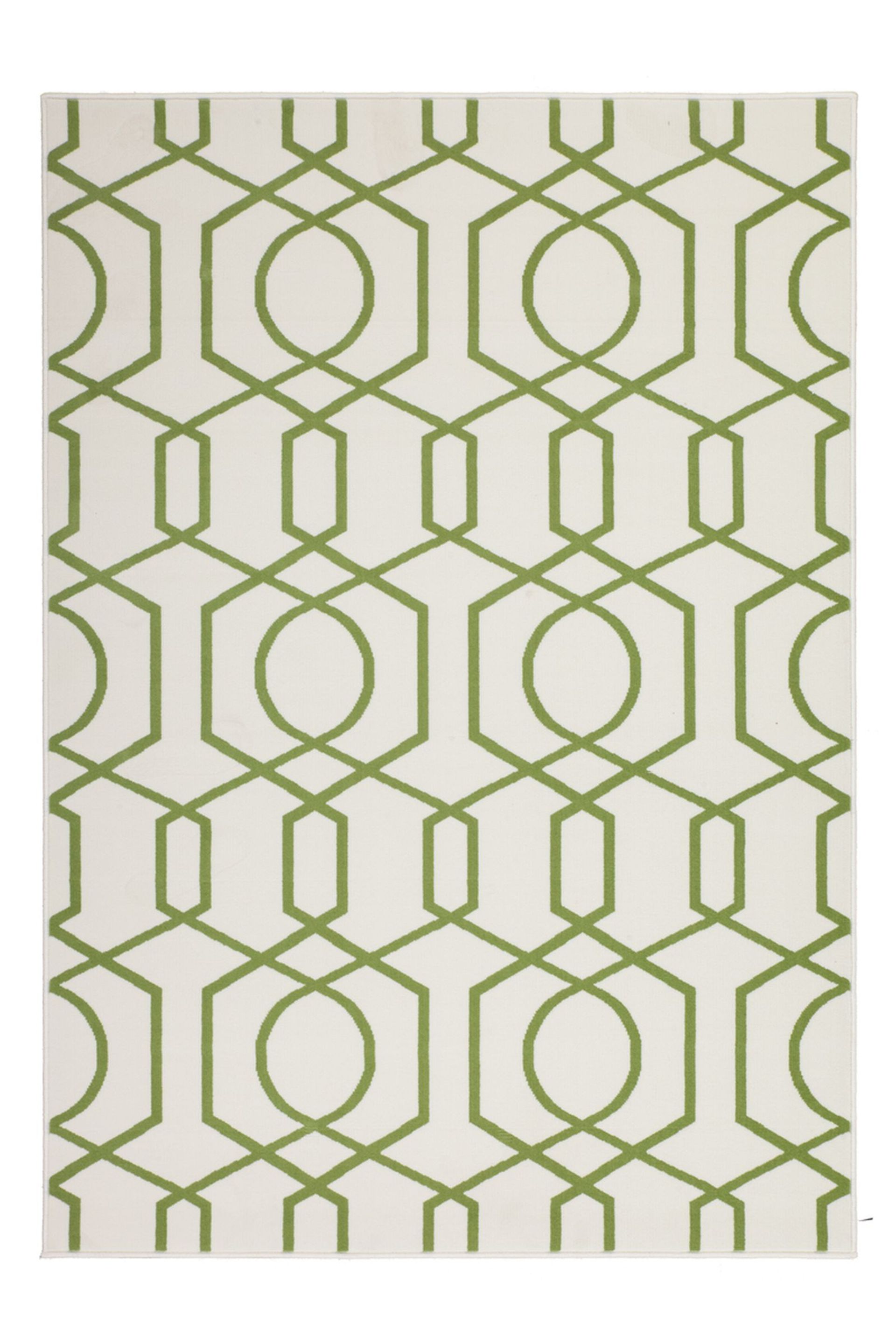 Teppich Now! 400 Elfenbein / Grün 200 cm x 290 cm