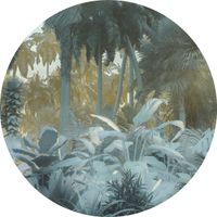 Selbstklebende Vlies Fototapete/Wandtattoo - Exotic Jungle - Größe 125 x 125 cm
