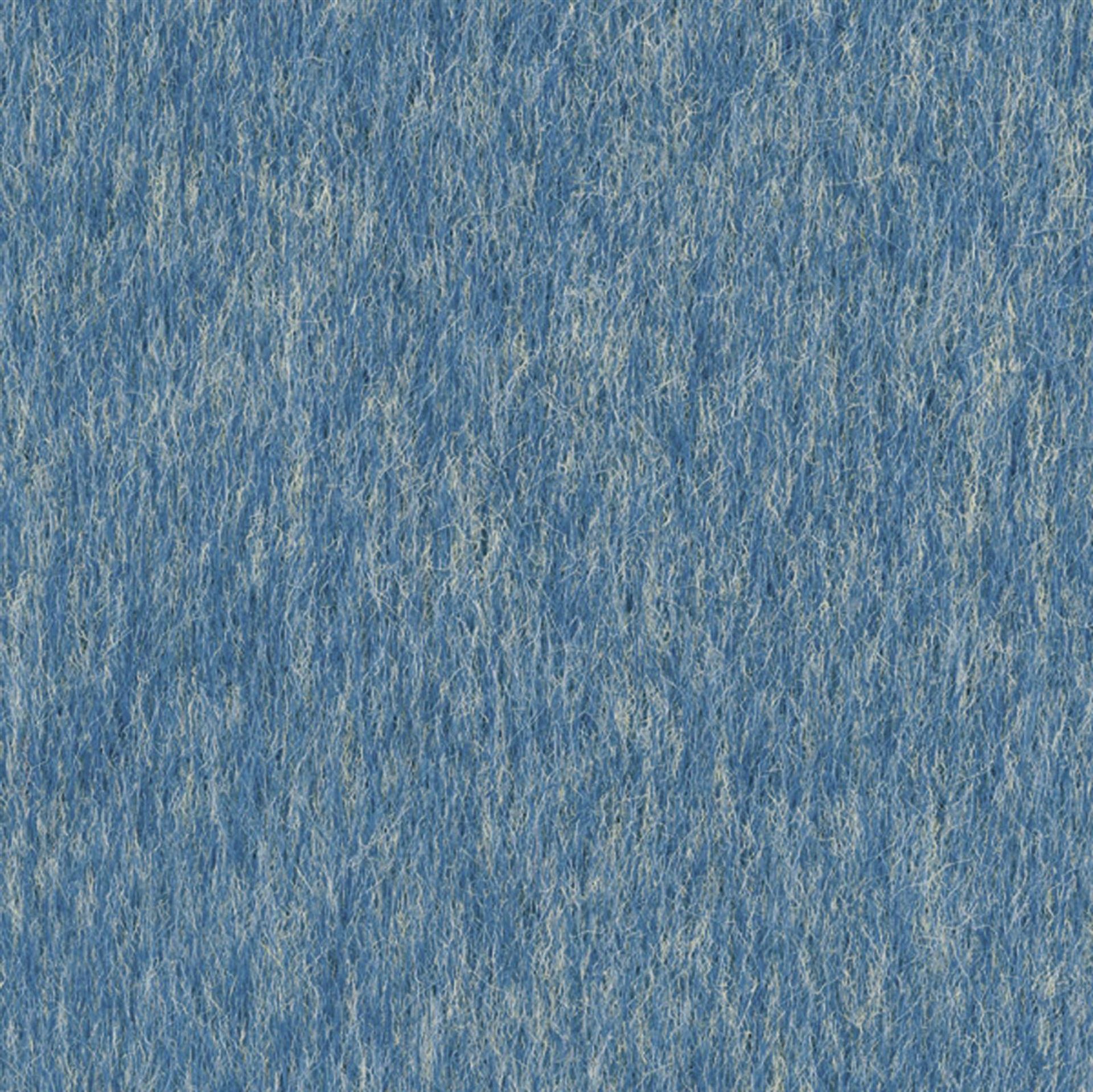Teppichfliesen 50 x 50 cm Polvlies Lita G011 8424 Blau Allover