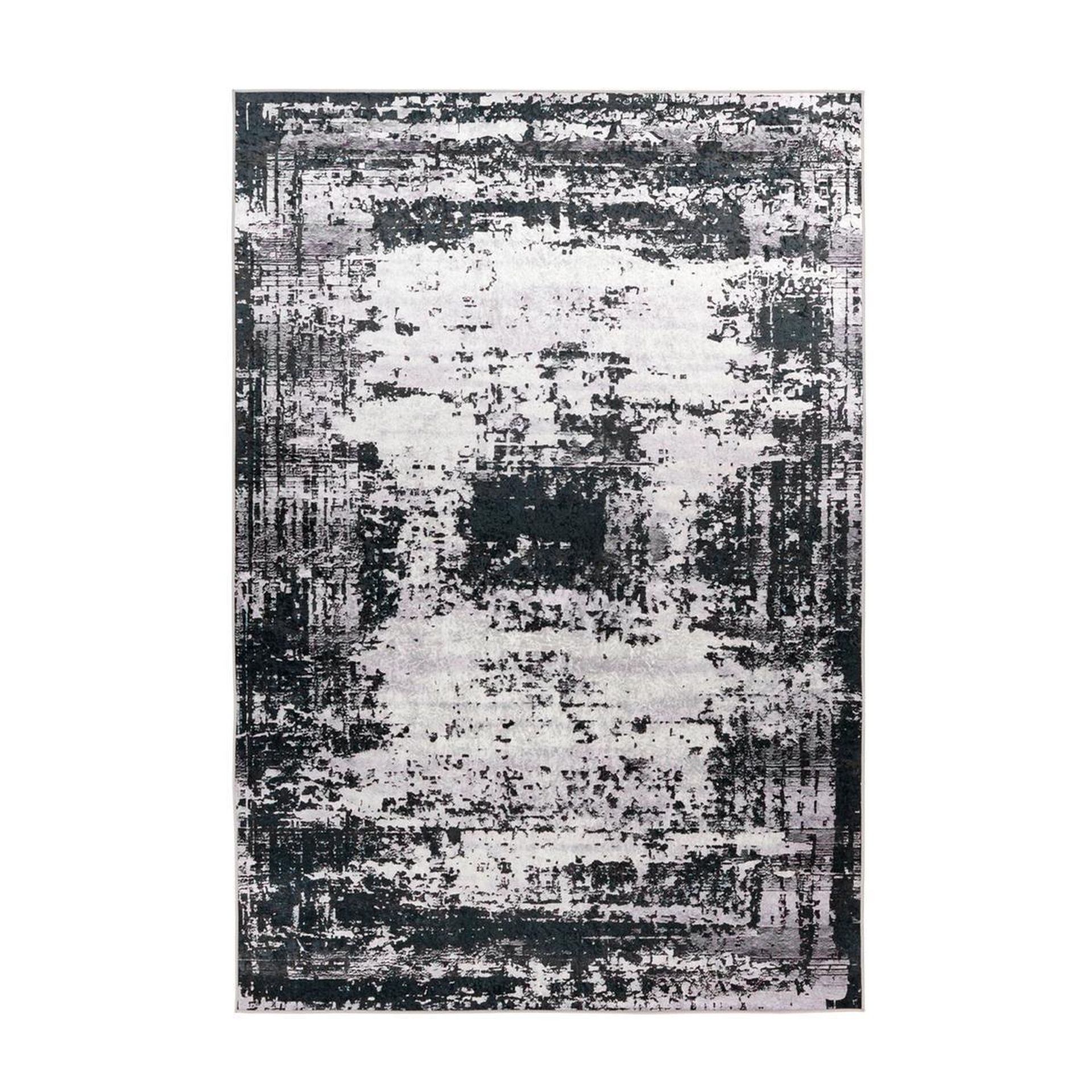 Teppich Rhodin 625 Schwarz / Weiß 200 cm x 290 cm