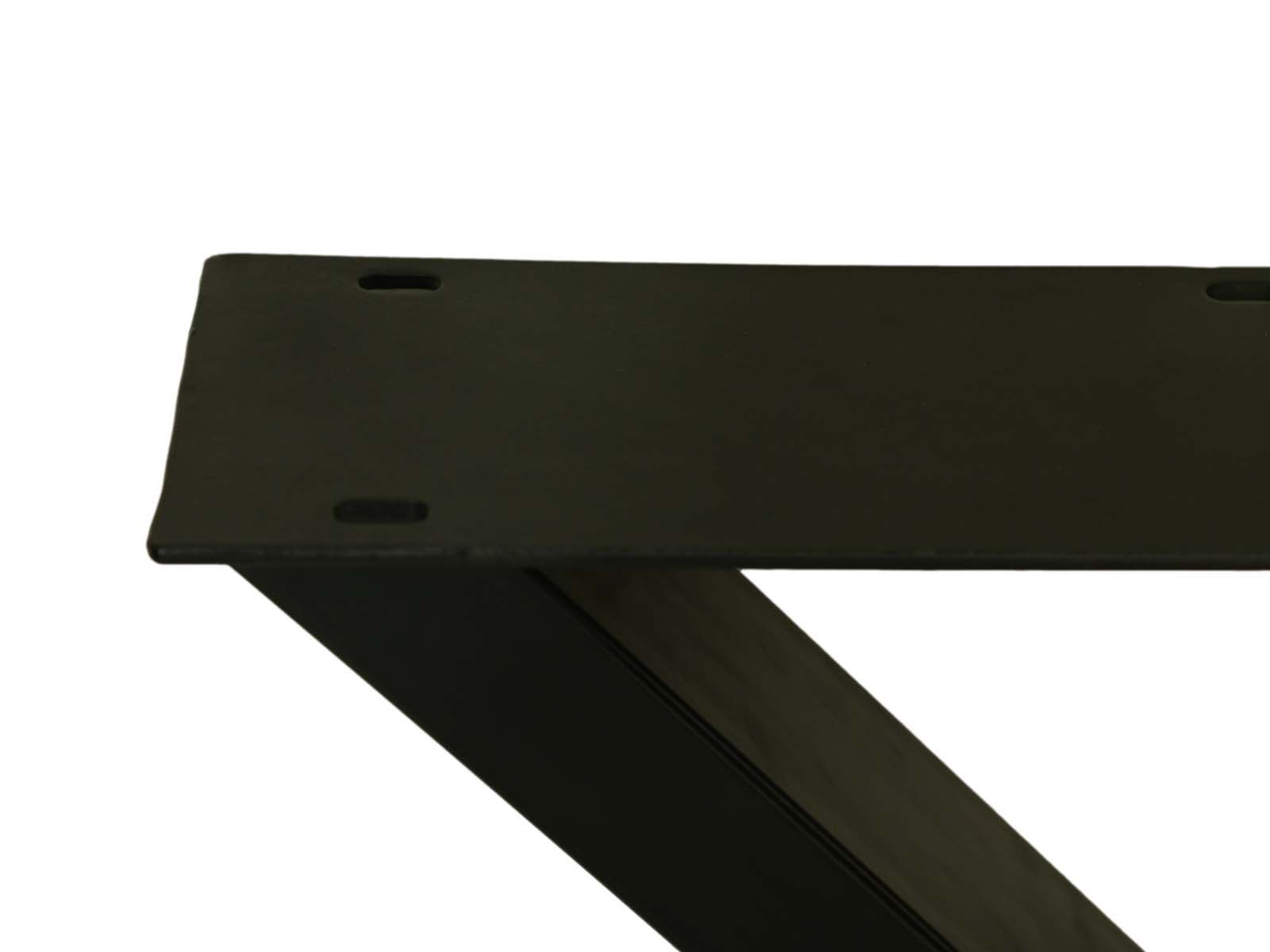 Tischbeine X-Modell S/2 EDE-04 Pulverbeschichtet schwarz Metall B/H/T: 12 cm 72 cm 75 cm