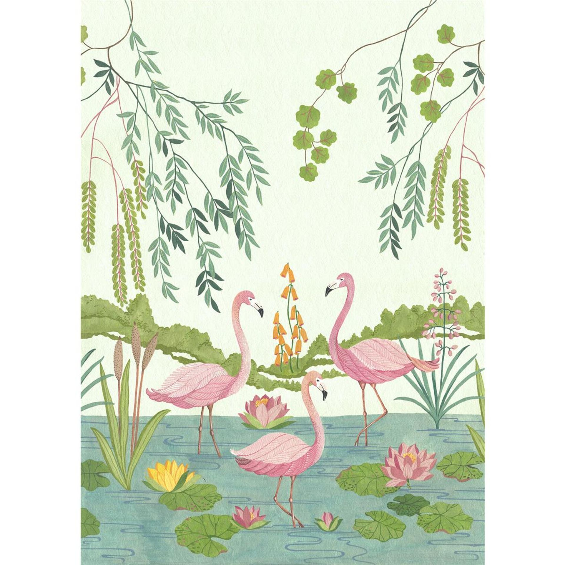 Vlies Fototapete - Flamingo Vibes - Größe 200 x 280 cm