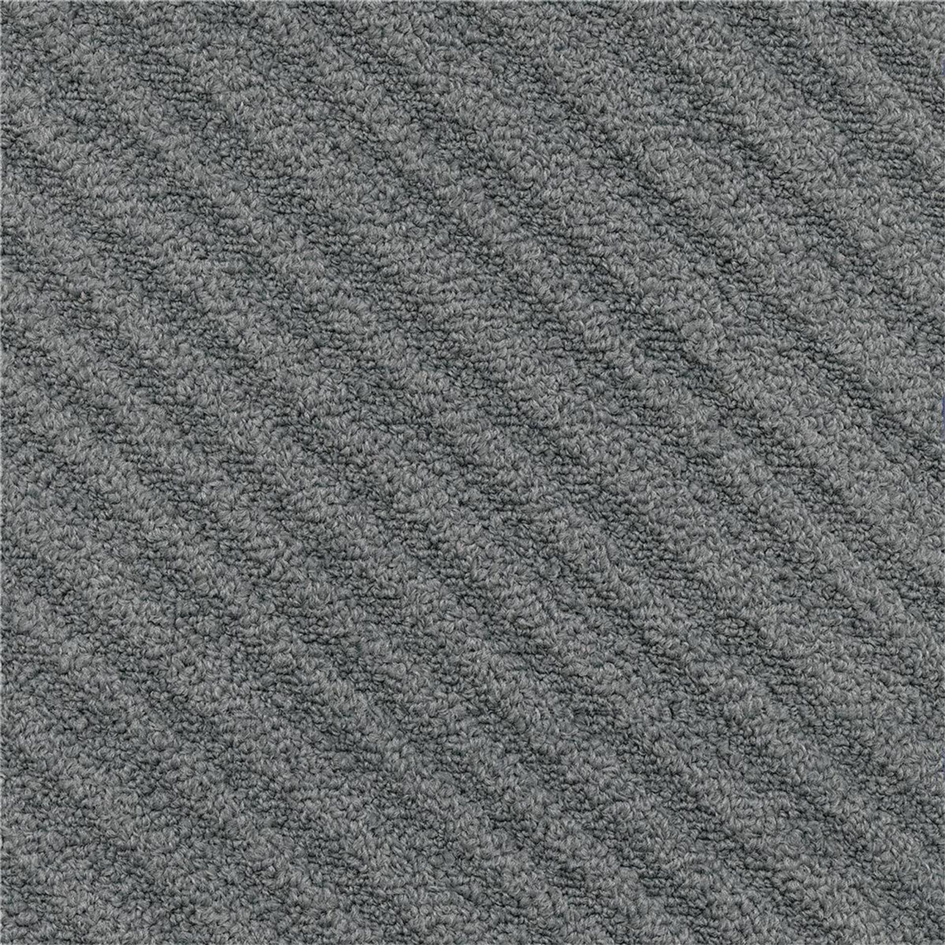 Teppichfliesen 25 x 100 cm Schlinge strukturiert Traverse B968 9035 Grau Linear