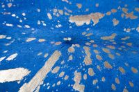 Teppich Glam 410 Blau / Gold 1,35 qm - 1,65 qm