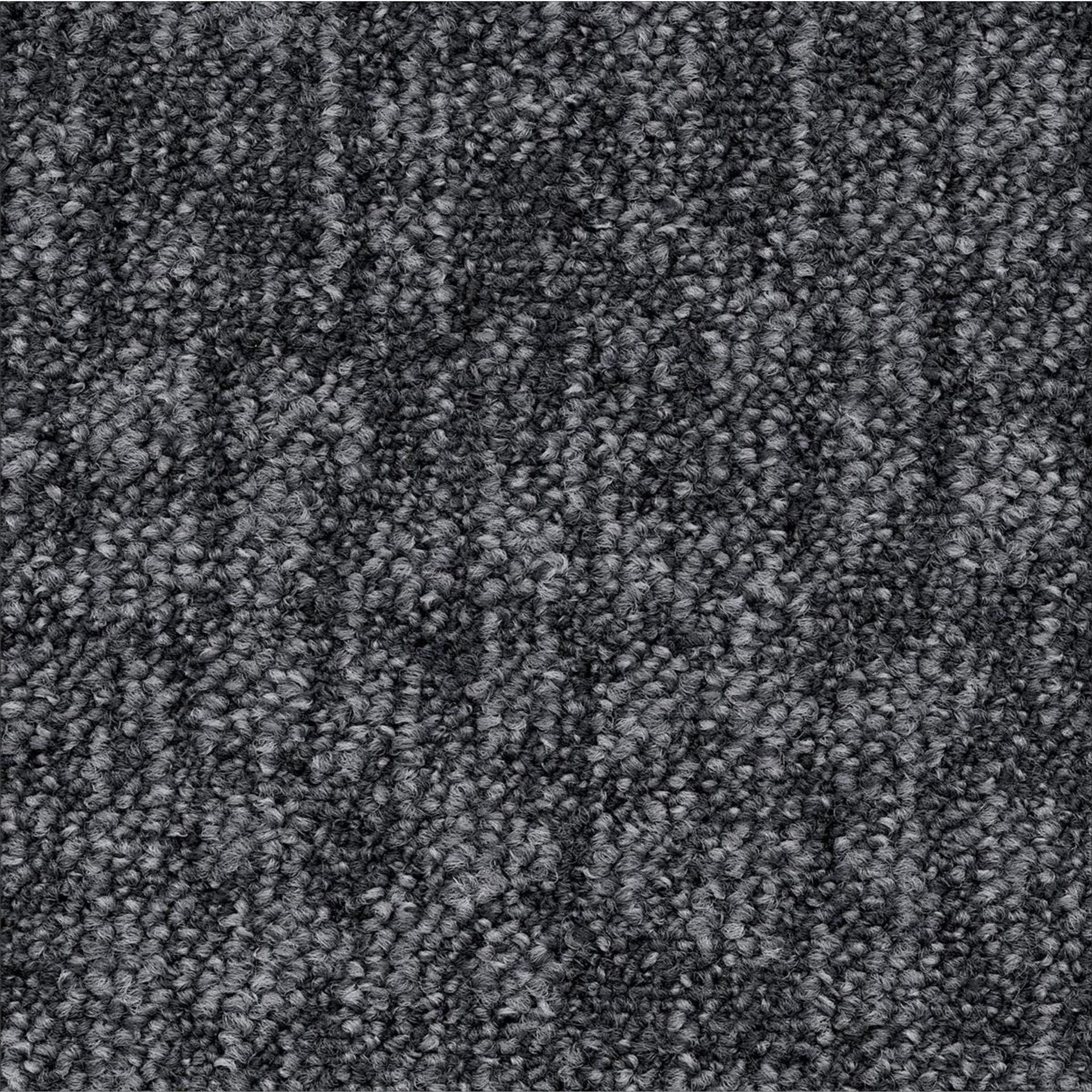 Teppichfliesen 50 x 50 cm Schlinge strukturiert Orchard AB21 9032 Grau Organisch
