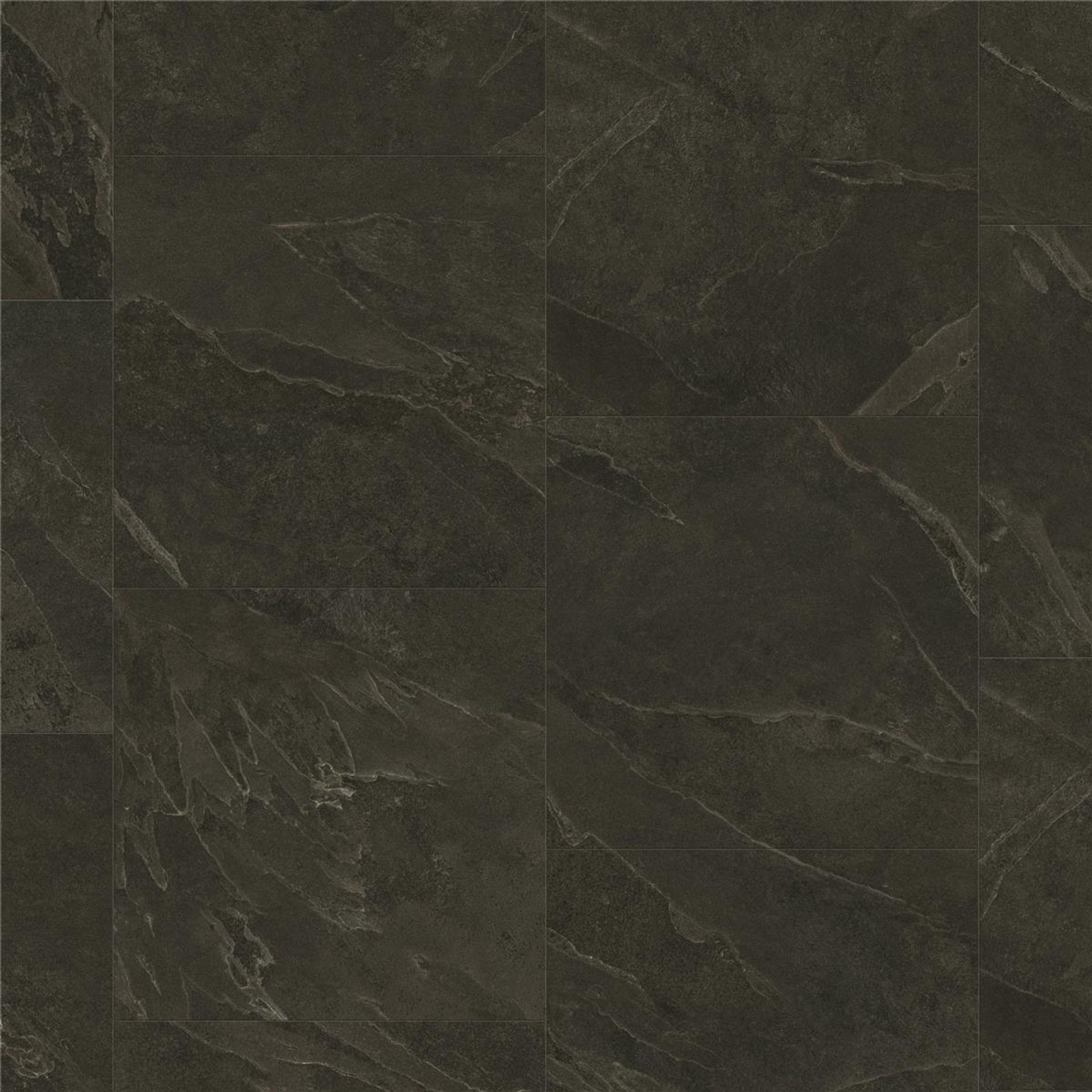 Designboden NATURALS-Liguria Slate-Black Fliese 50 cm x 50 cm - Nutzschichtdicke 0,30 mm