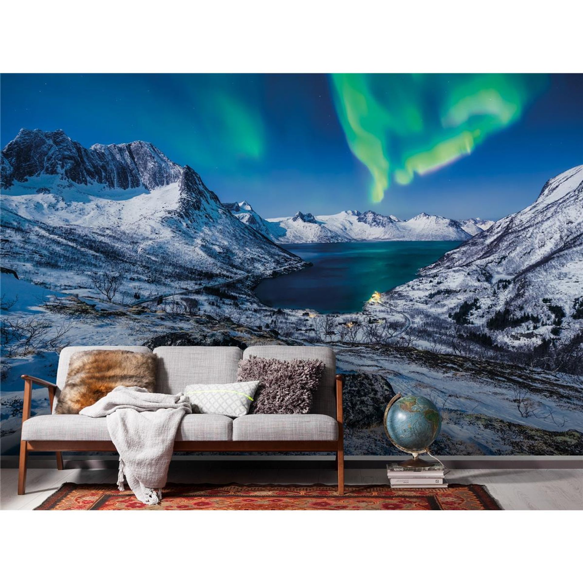 Vlies Fototapete - I LOVE Norway - Größe 400 x 250 cm