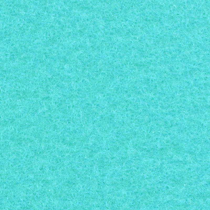 Messeboden Flacher-Nadelvlies EXPOSTYLE Turquoise 0924 mit Schutzfolie  - Rollenbreite 400 cm