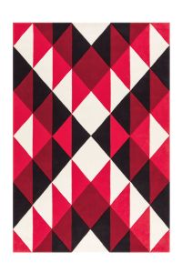 Teppich Joy 4130 Schwarz / Rot / Weiß 170 cm x 240 cm