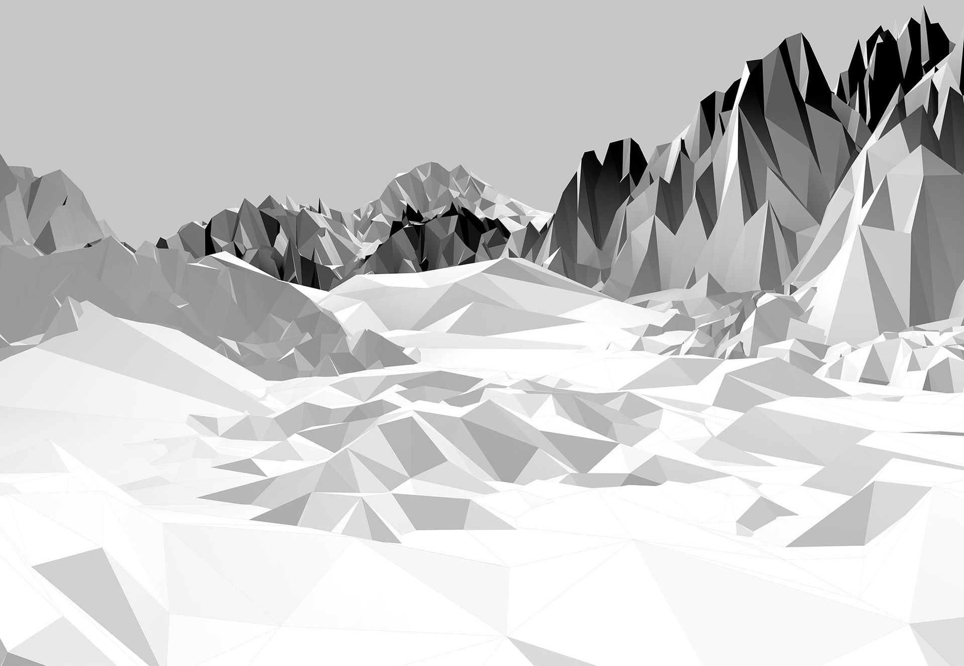 Papier Fototapete - Icefields - Größe 368 x 254 cm