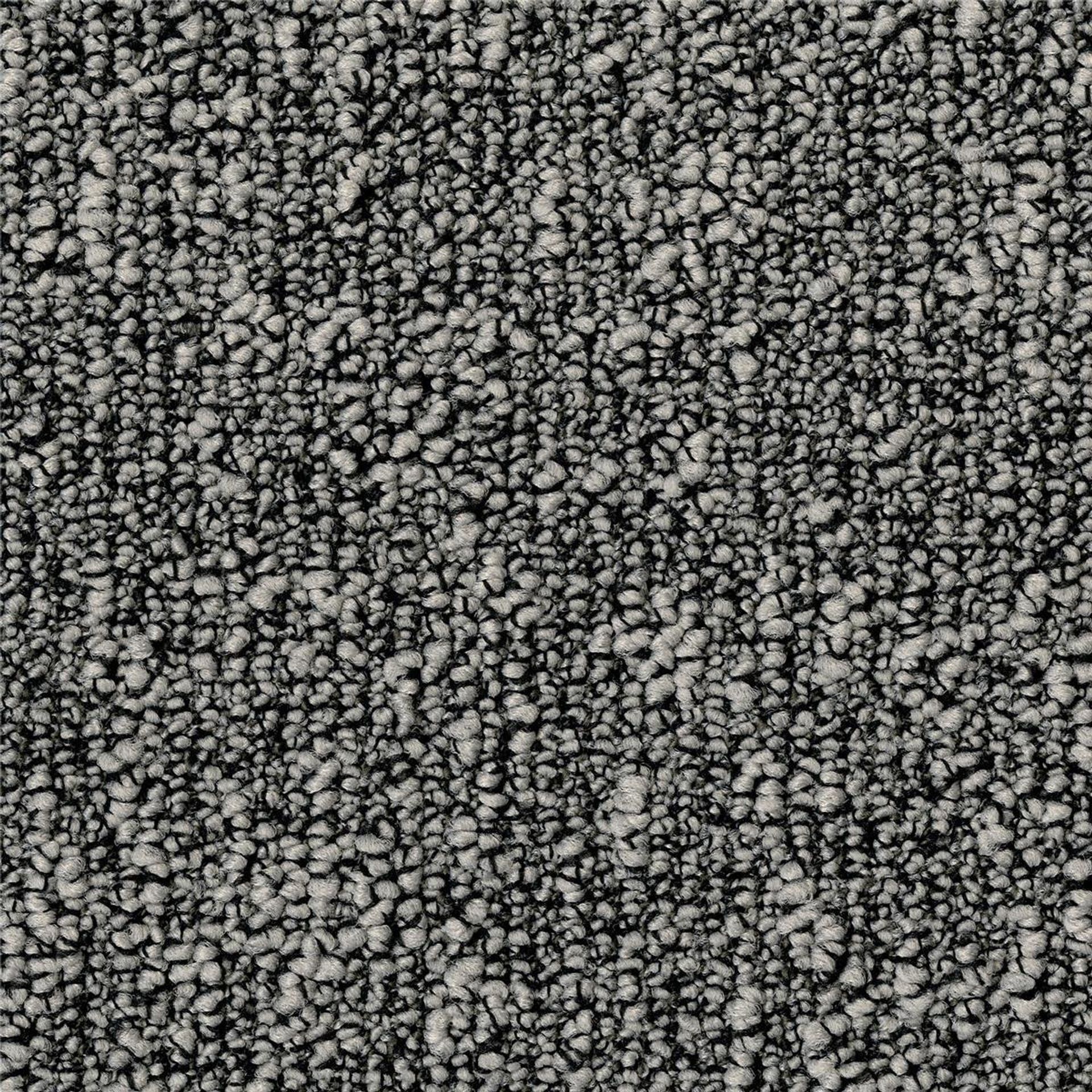 Teppichfliesen 50 x 50 cm Schlinge strukturiert Fields B751 9515 Grau Allover