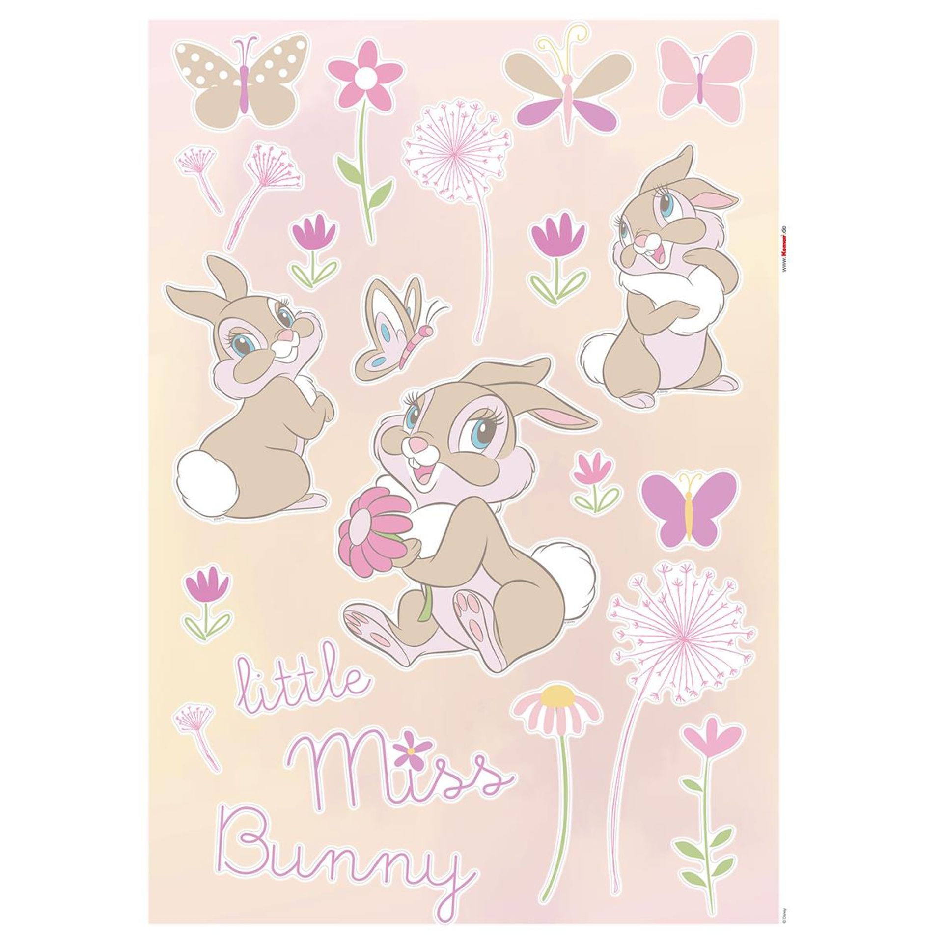 Wandtattoo - Little Miss Bunny  - Größe 50 x 70 cm