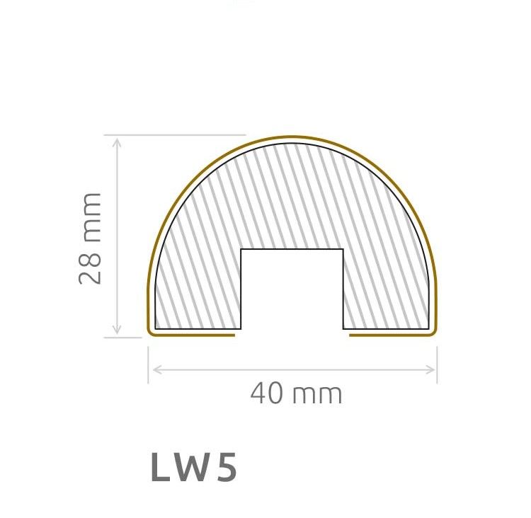 Wand- Akustikpaneel schwarz mit 6 Lamellen V1 B/H 48,4 cm / 275 cm Artisaneiche Welle