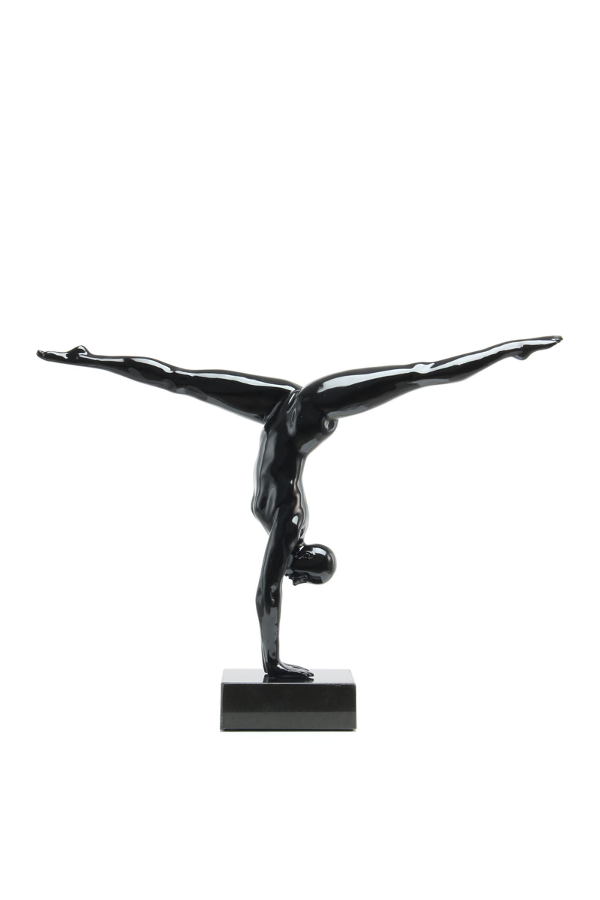 Skulptur Athlete 120 Schwarz - 64 cm (L) x 15 cm (B) x 51 cm (H)