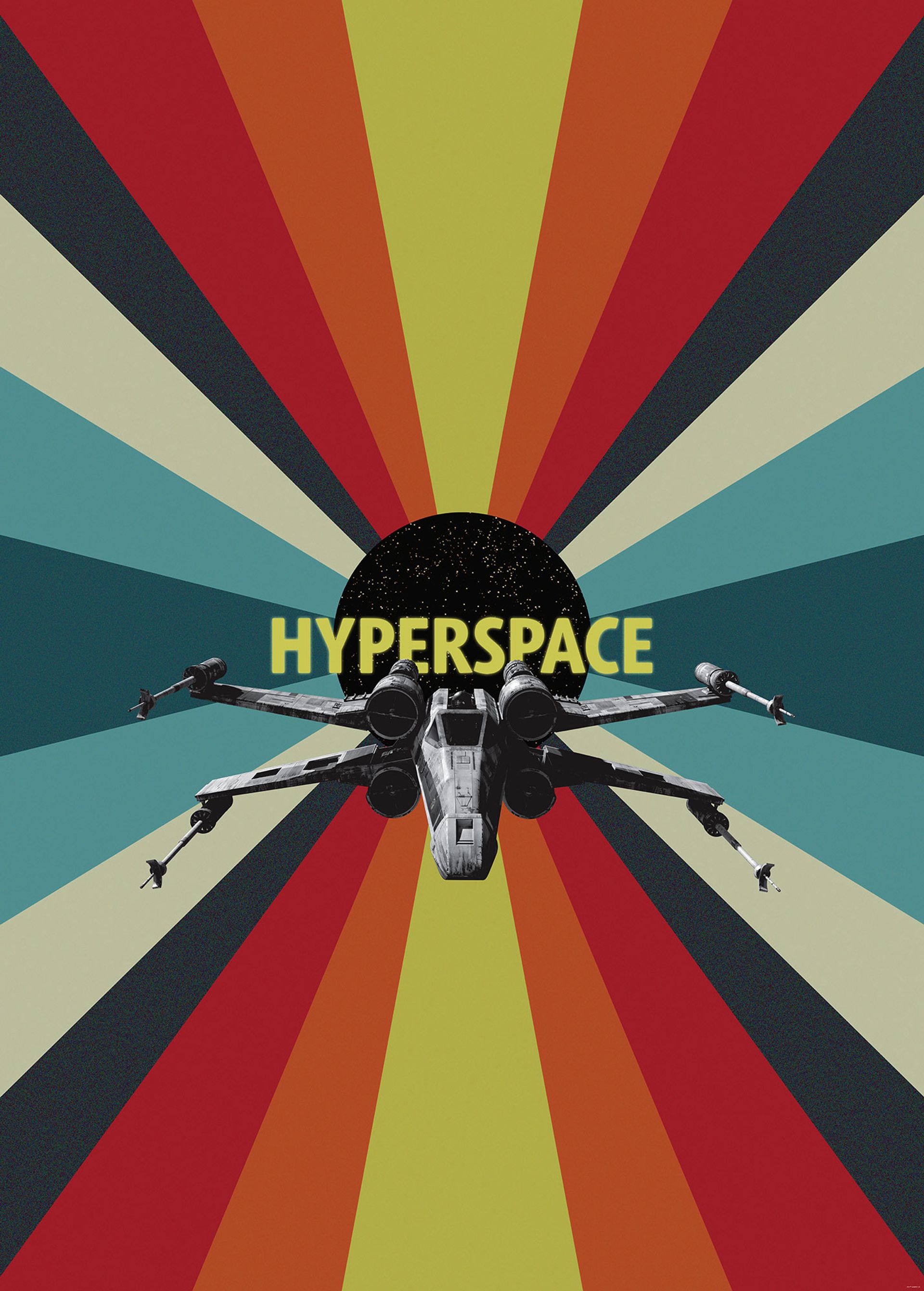 Vlies Fototapete - Star Wars Hyperspace - Größe 200 x 280 cm