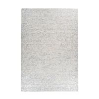 Teppich Finish 100 Weiß / Silber 160 cm x 230 cm