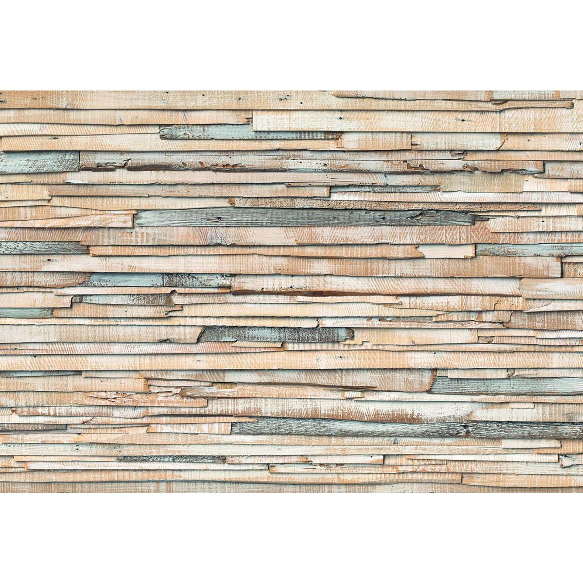 Papier Fototapete - Whitewashed Wood - Größe 368 x 254 cm