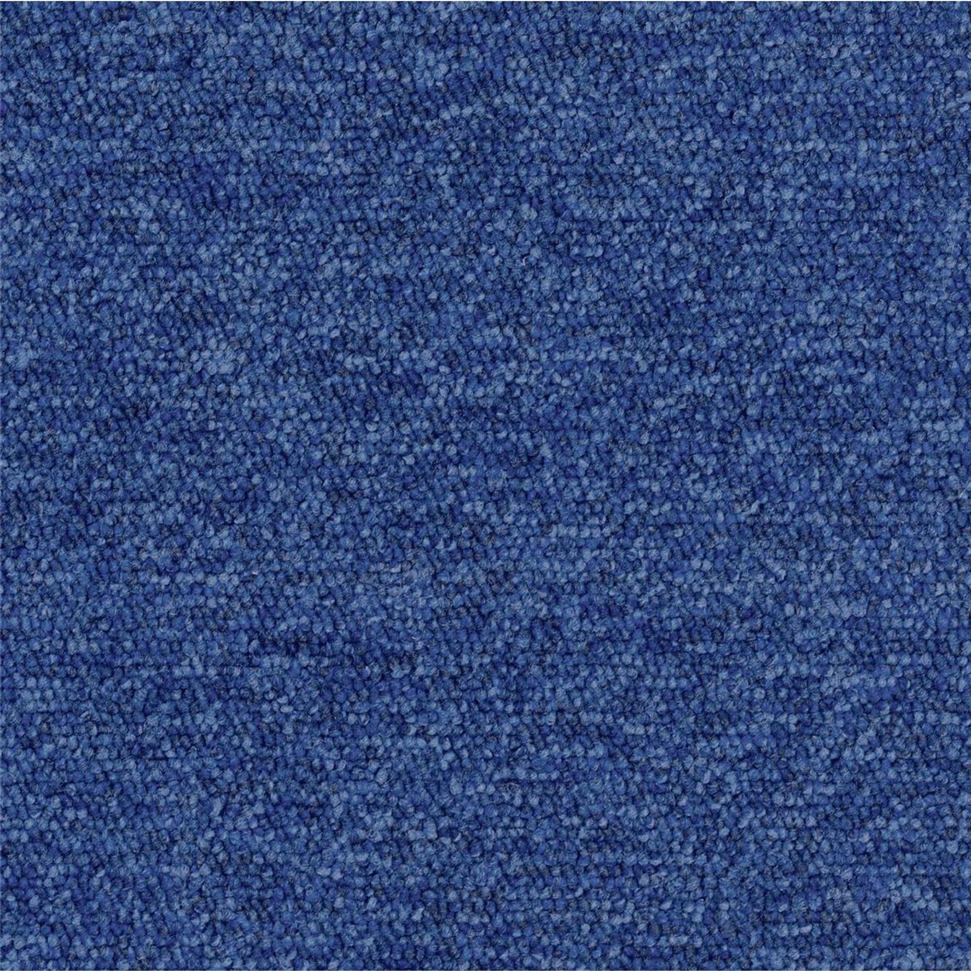 Teppichfliesen 50 x 50 cm Schlinge Tempra A235 8502 Blau Allover