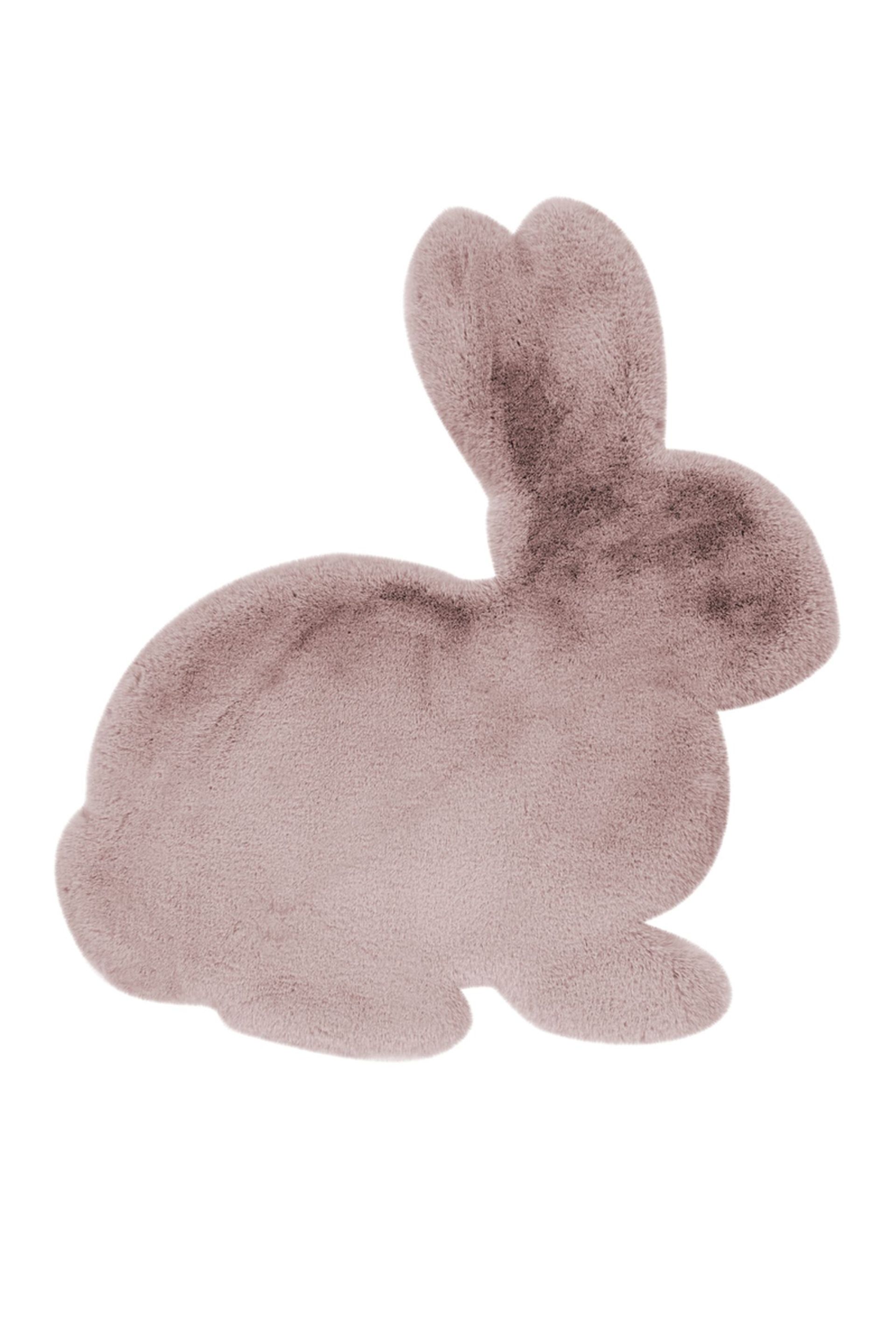 Teppich Lovely Kids 725-Rabbit Rosa 80 cm x 90 cm