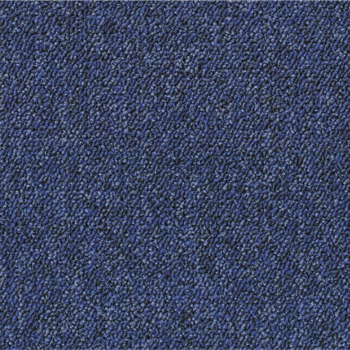 Teppichfliesen 50 x 50 cm Schlinge Stratos A138 8501 Blau Allover