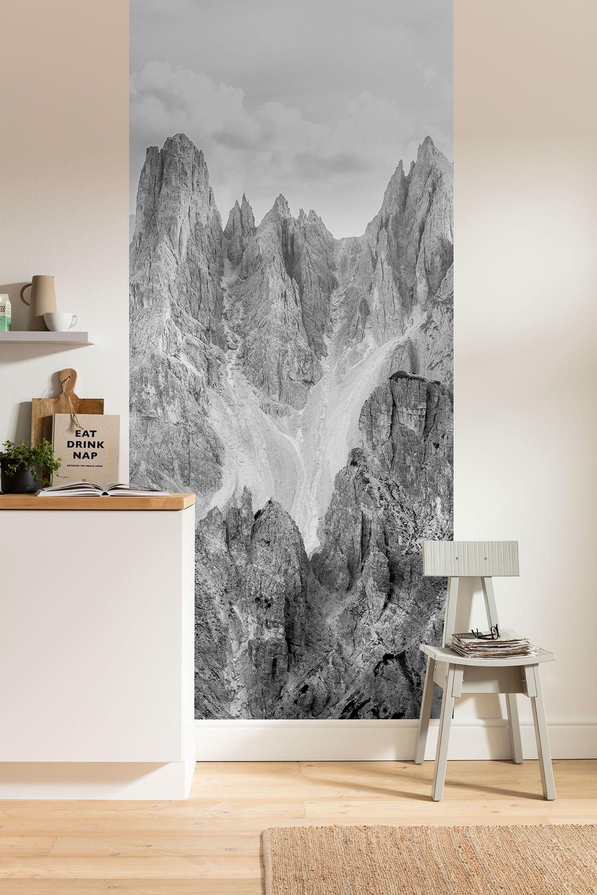 Vlies Fototapete - Peaks Panel - Größe 100 x 250 cm