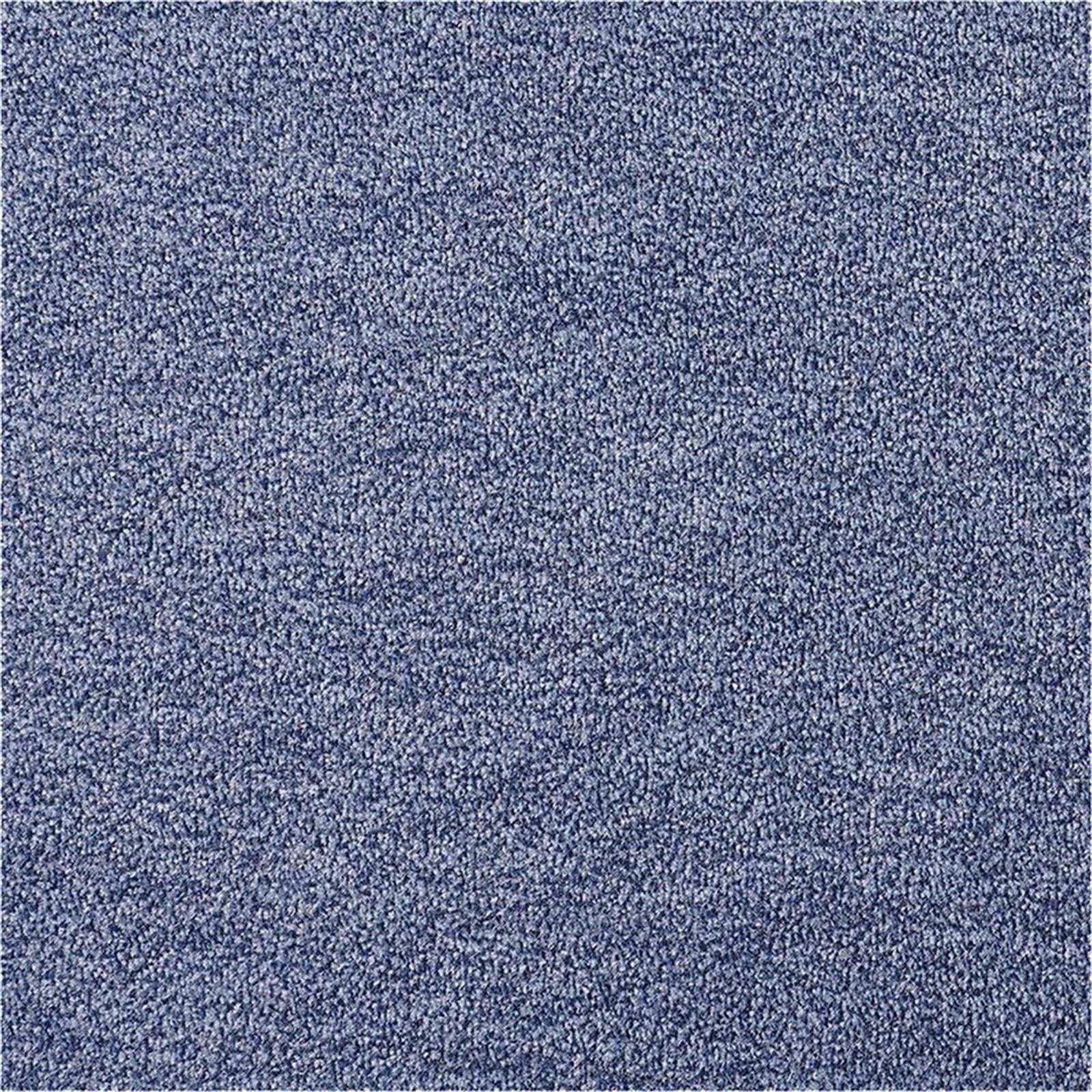 Teppichboden Infloor-Girloon Charme Velours Blau 340 meliert - Rollenbreite 400 cm