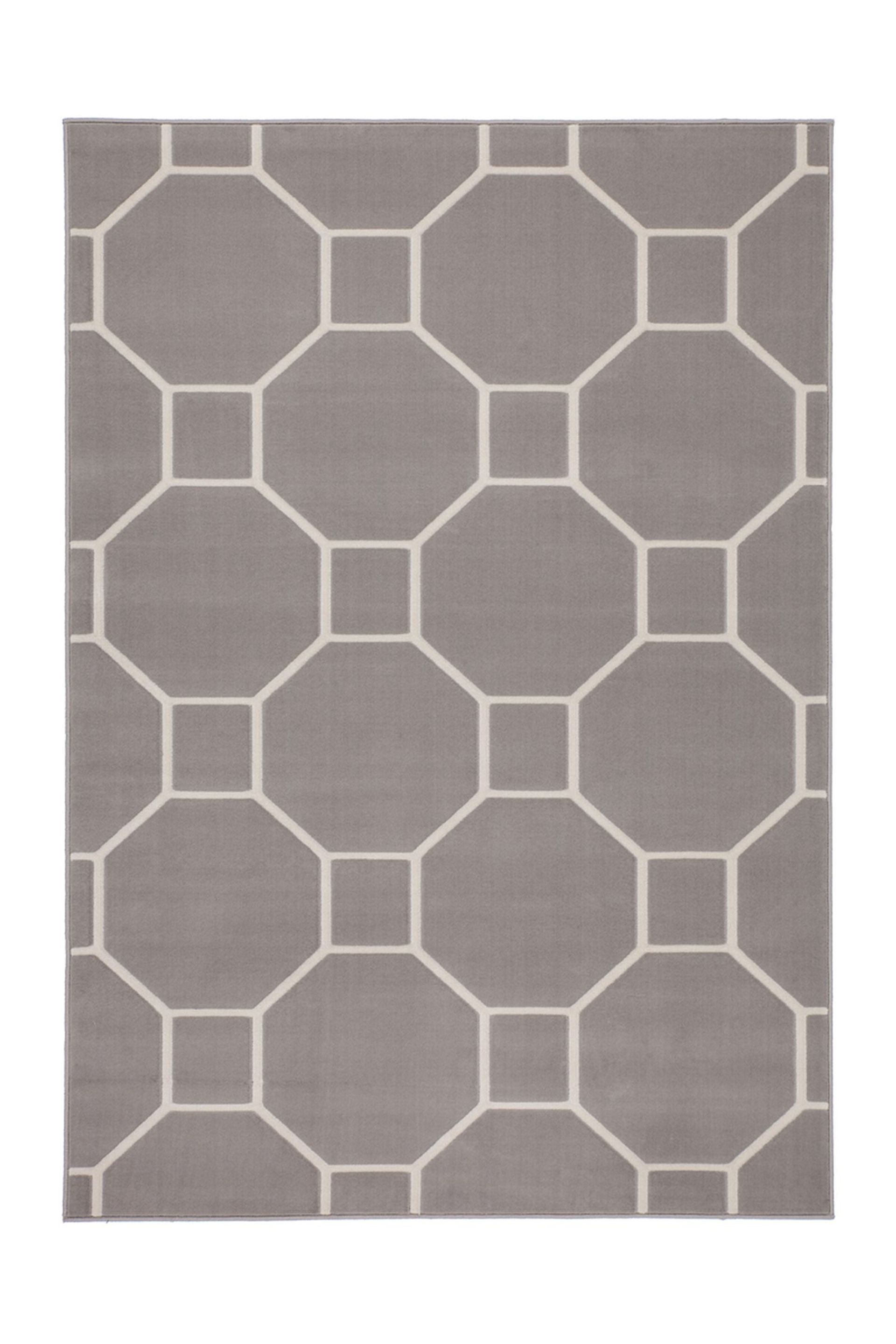 Teppich Lina 100 Taupe / Elfenbein  120 cm x 170 cm